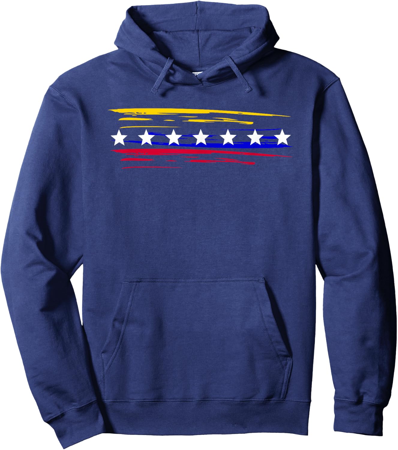 Venezuela 7 big stars flag minimalist Hoodie - Hoodie | Navy