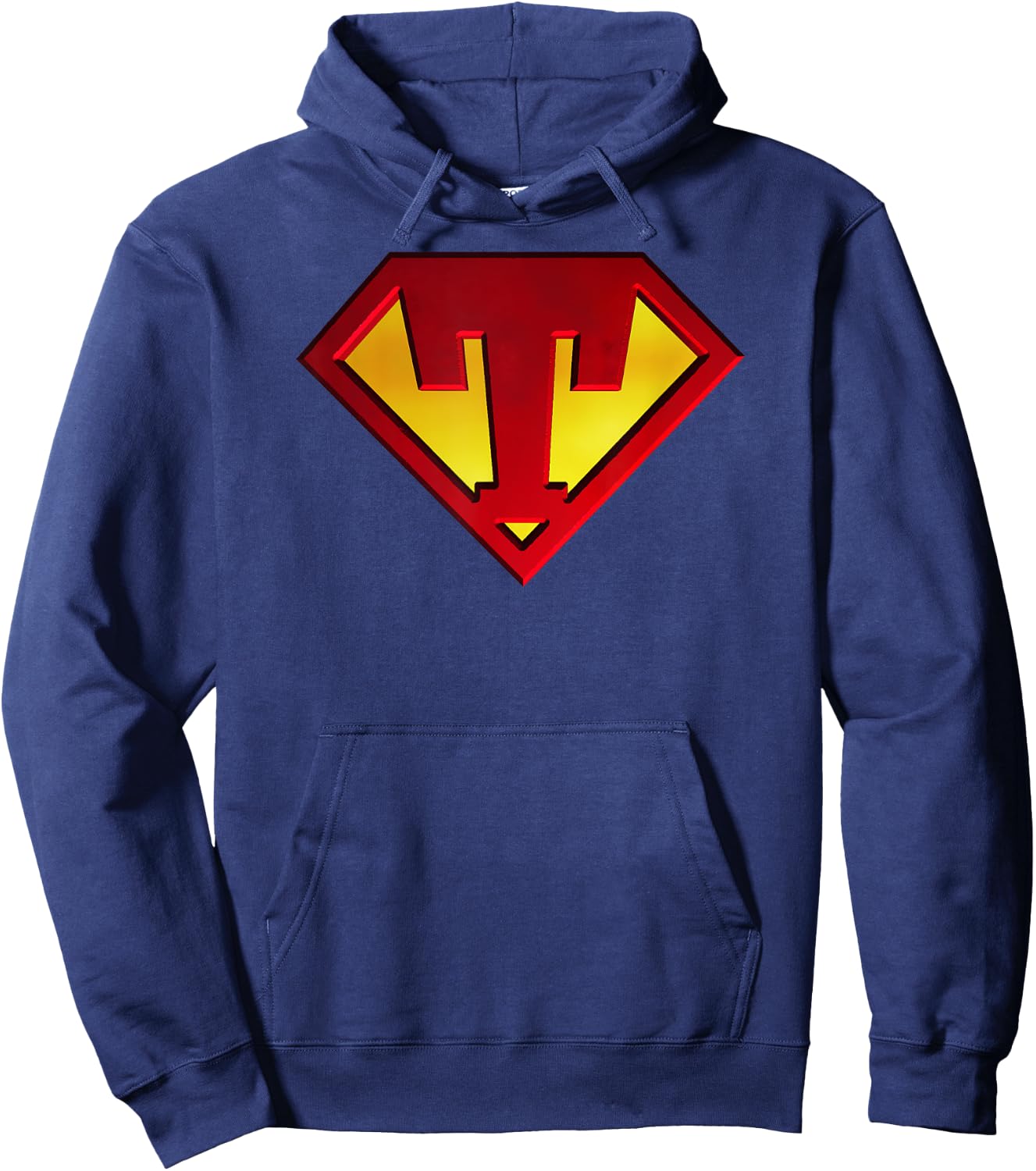 Funny Superhero Shield Letter T name Gift Shirt Hoodie - Hoodie | Navy