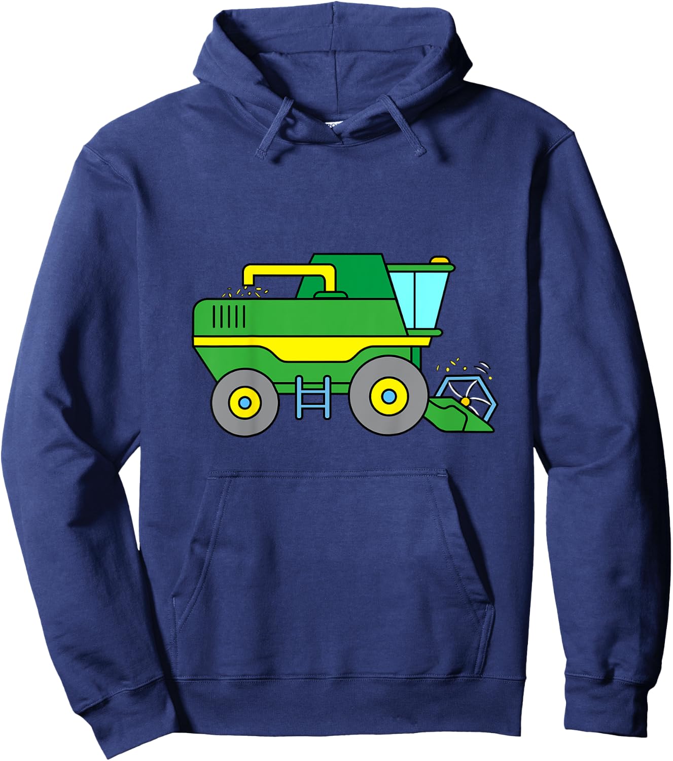 Tractor : Combine Harvester Shirt Hoodie - Hoodie | Navy