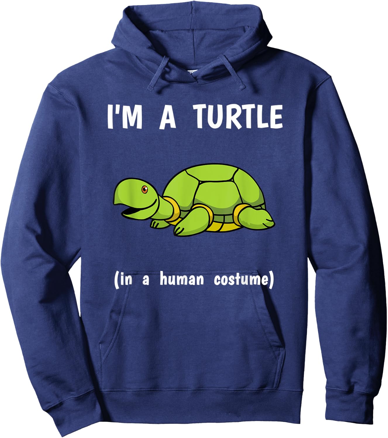 Funmy Lazy Halloween Animal Costume Cute Turtle Hoodie - Hoodie | Navy