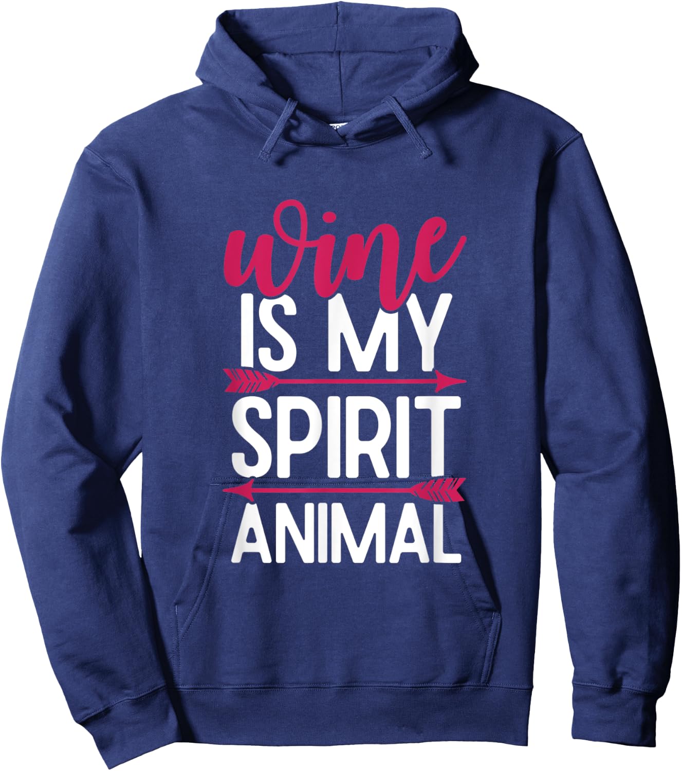 Wine Is My Spirit Animal Hoodie - Hoodie | Navy