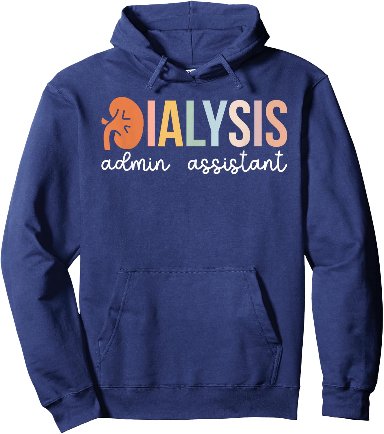 Boho Dialysis Admin Assistant Appreciation Hoodie - Hoodie | Navy