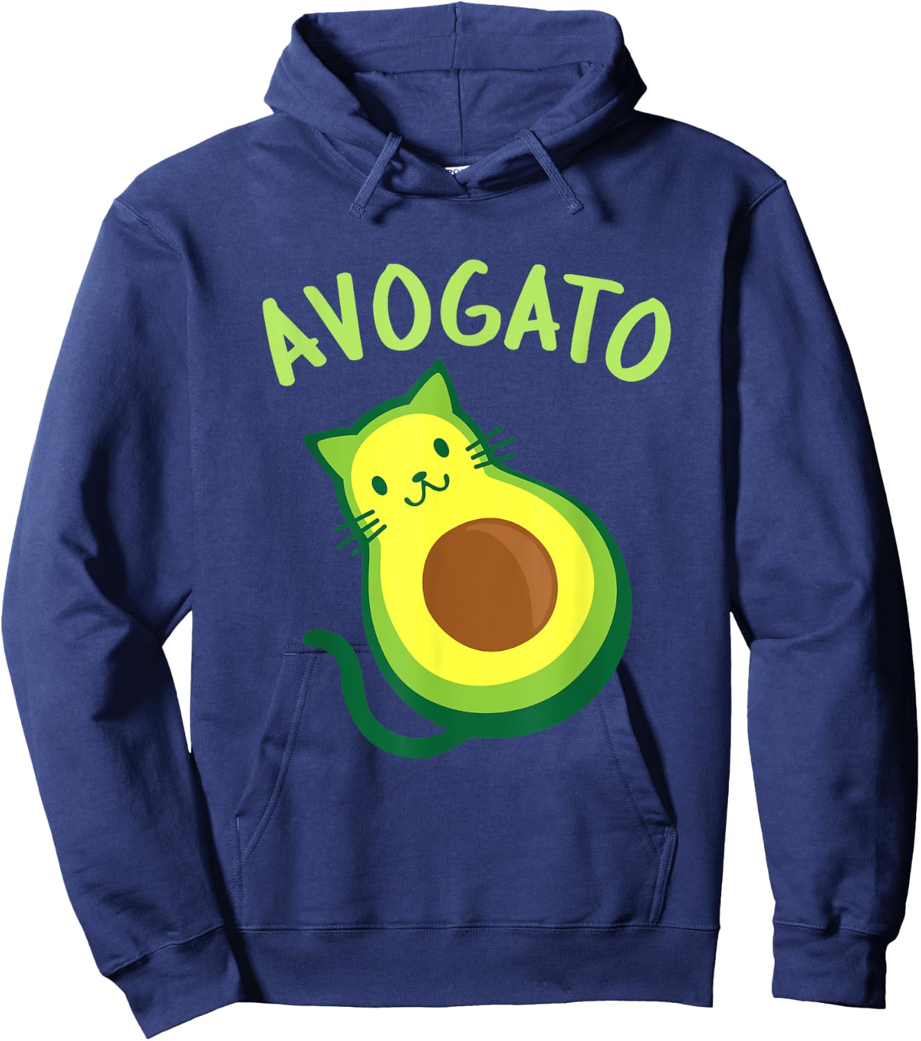 Avogato Cat Avocado - Funny Cinco de Mayo Hoodie - Hoodie | Navy