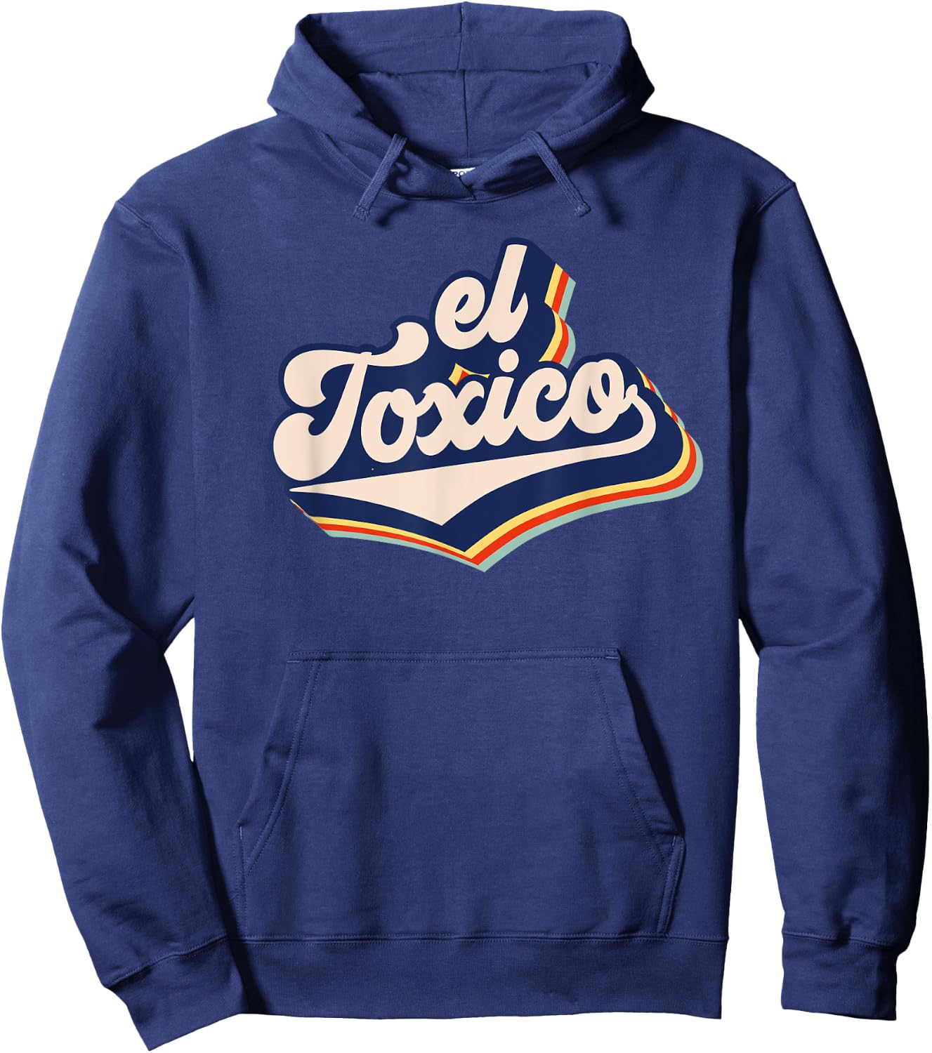 El Toxico Retro Funny Toxic Man Men's El Toxico Hoodie - Hoodie | Navy