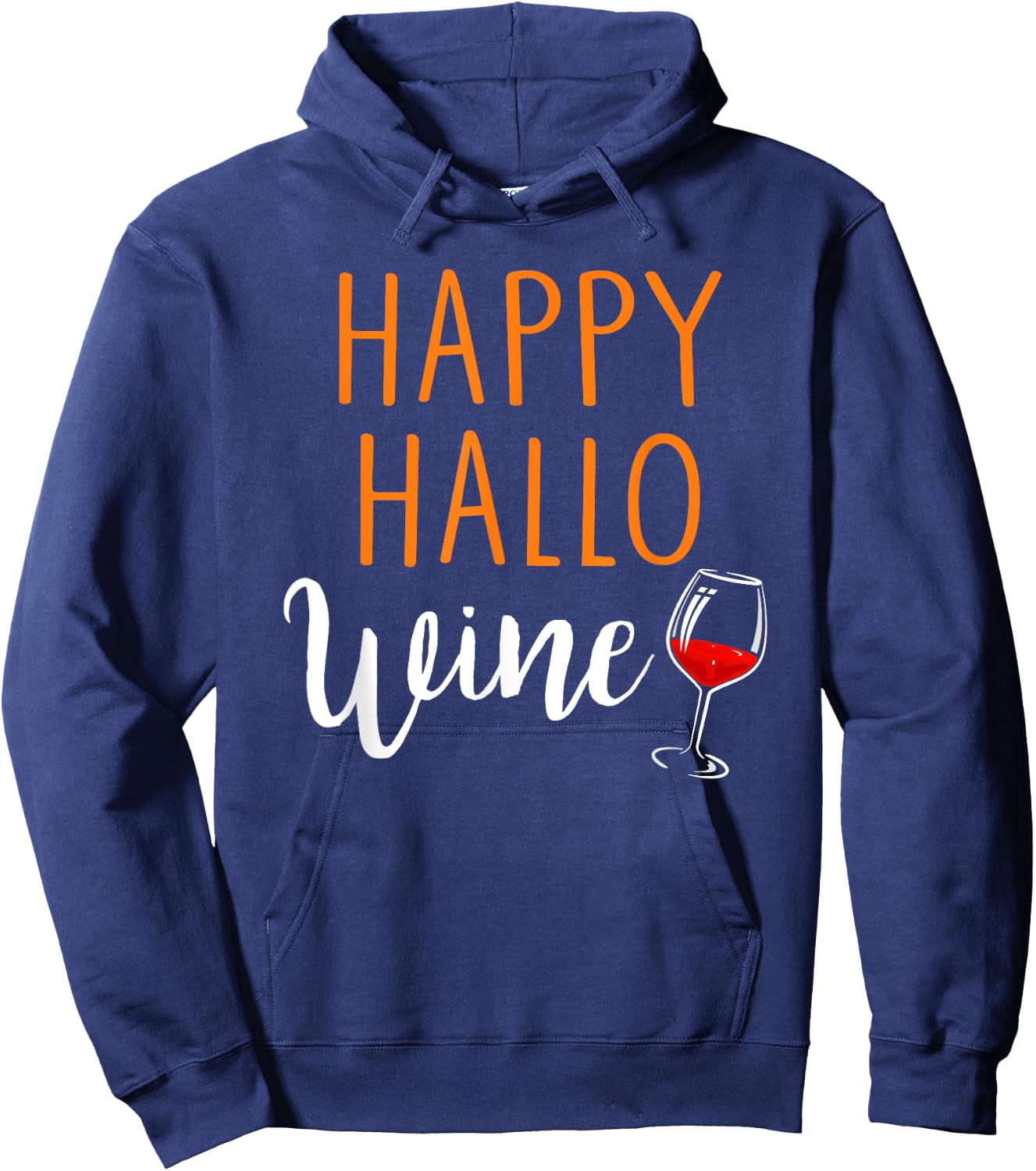 Happy Hallo Wine Hoodie - Hoodie | Navy