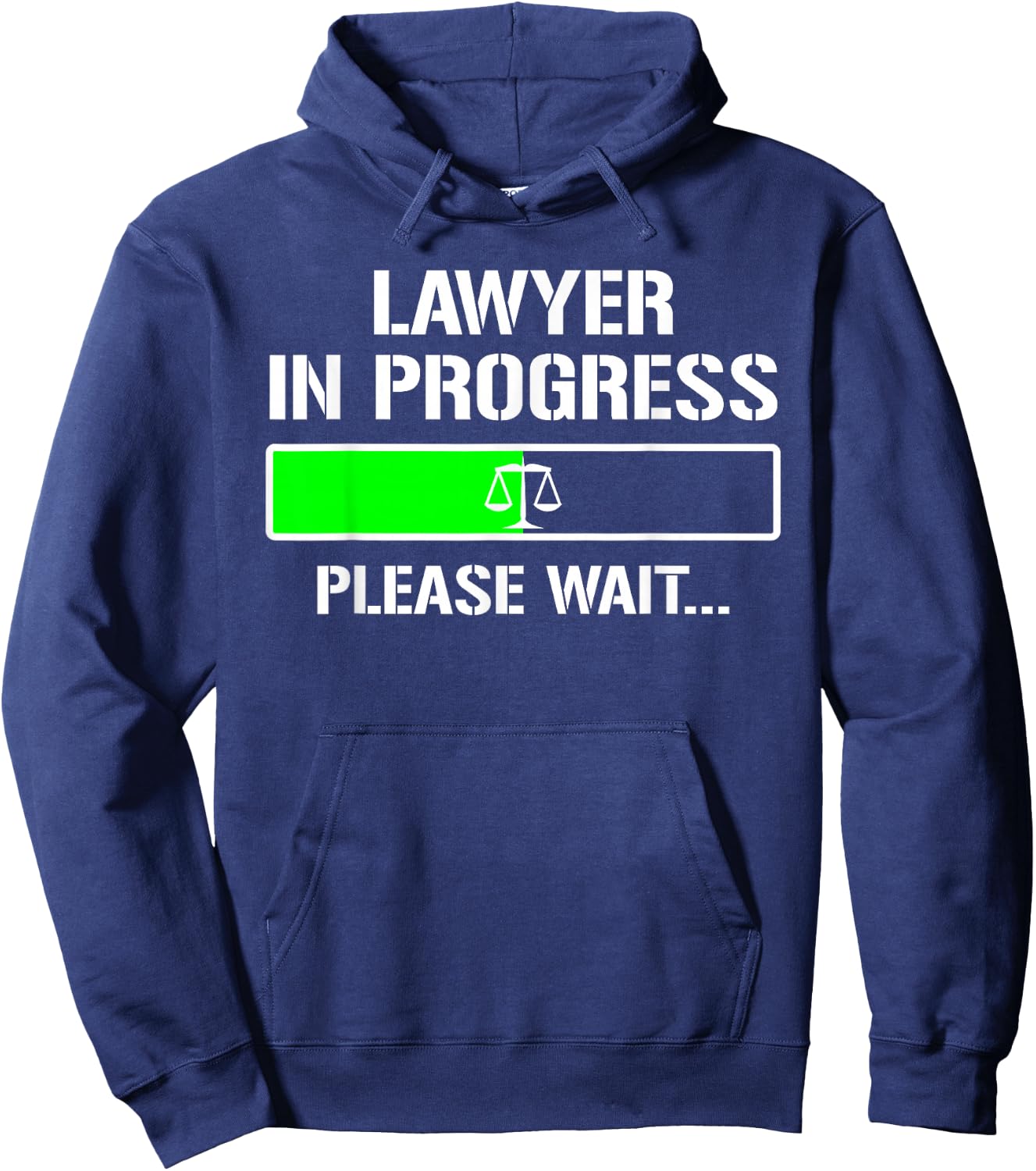Lawyer In Progress Funny Law School Student Hoodie - Hoodie | Navy