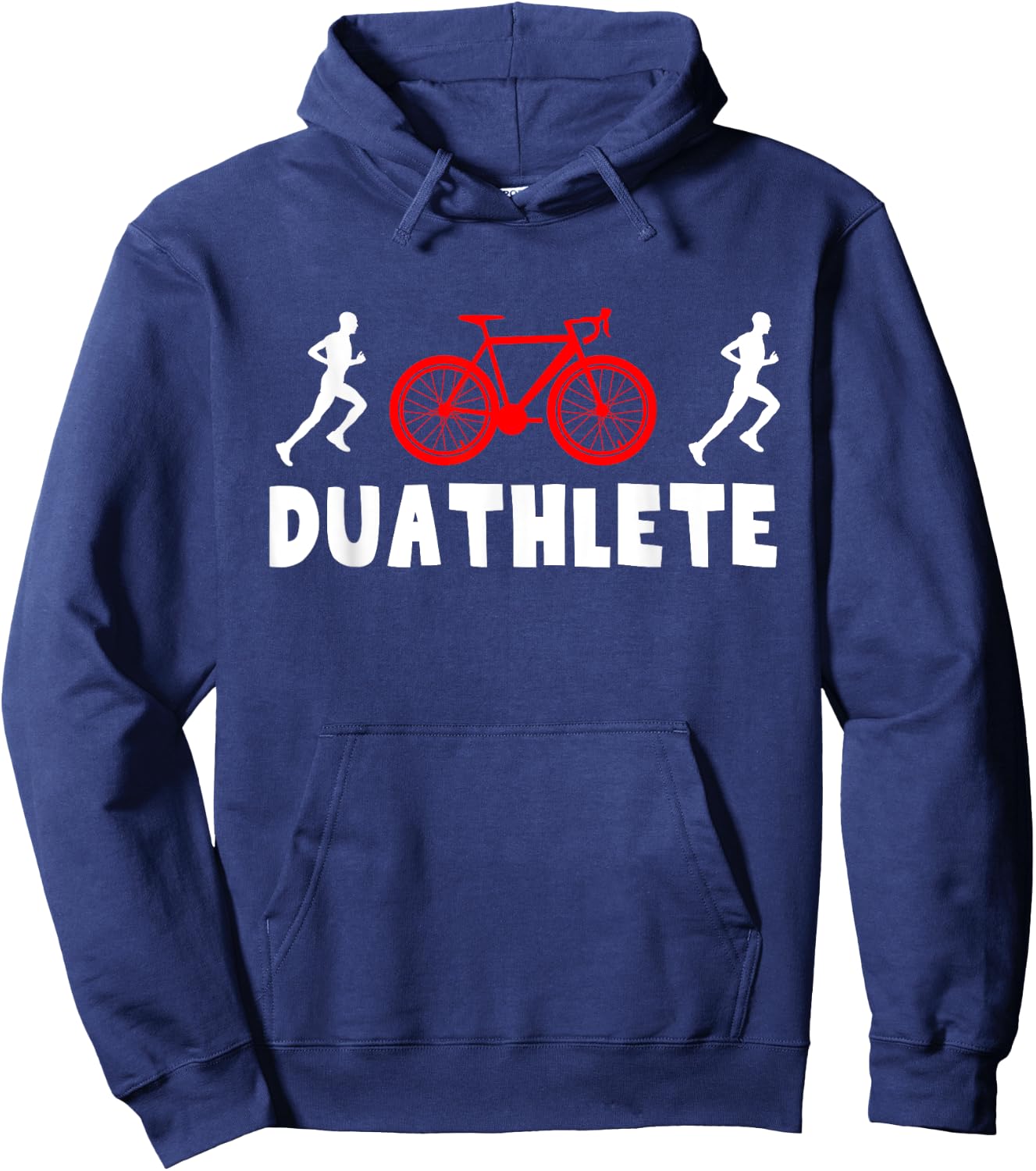 Duathlete Male Runner Duathlon Hoodie - Hoodie | Navy
