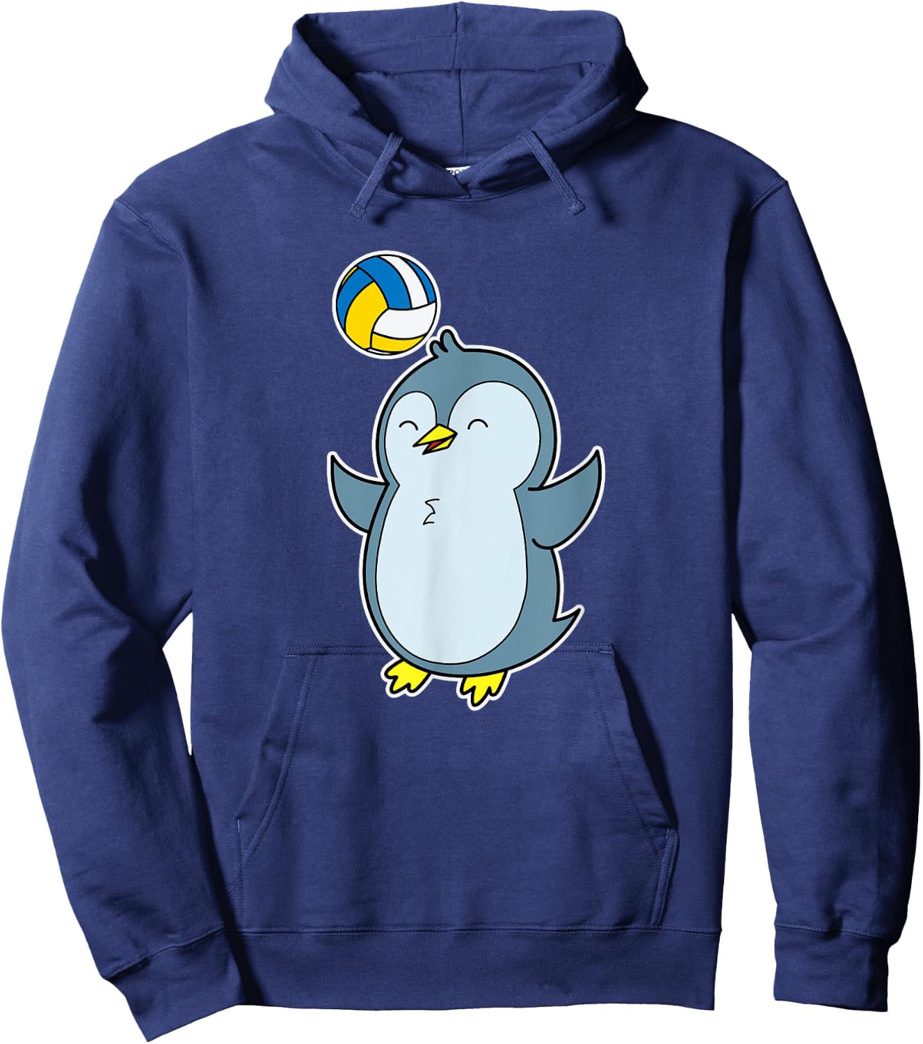 Penguin plays Volleyball Hoodie - Hoodie | Navy