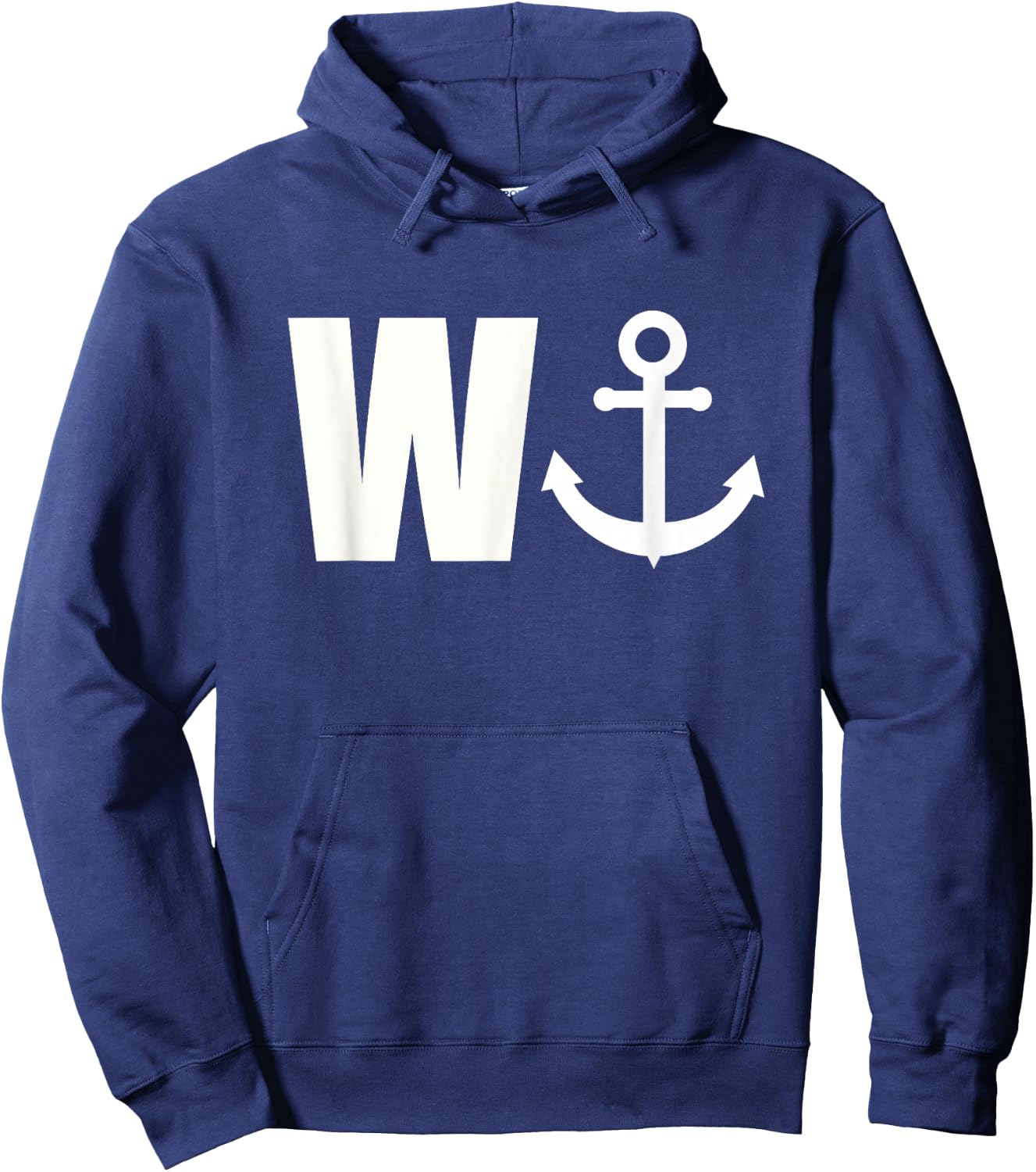 W ANCHOR Funny Wanker Jerk Hoodie - Hoodie | Navy