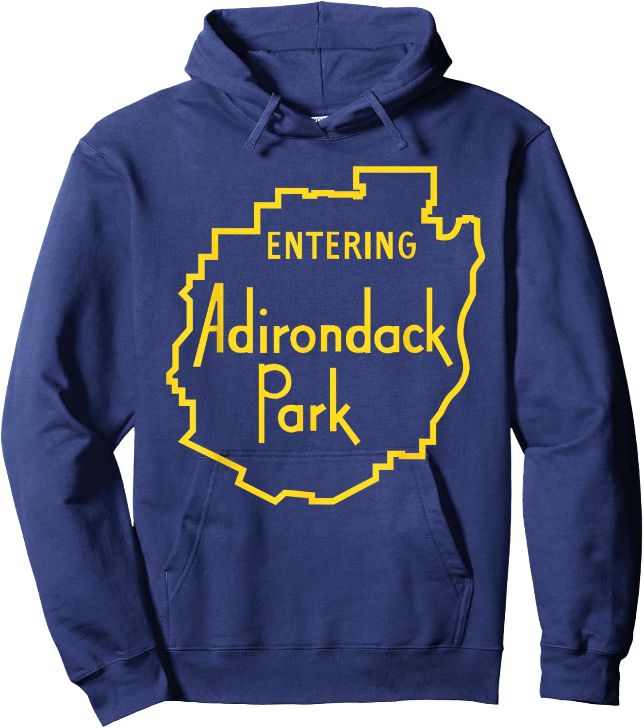 Entering Adirondack Park Sign T shirt Hoodie - Hoodie | Navy