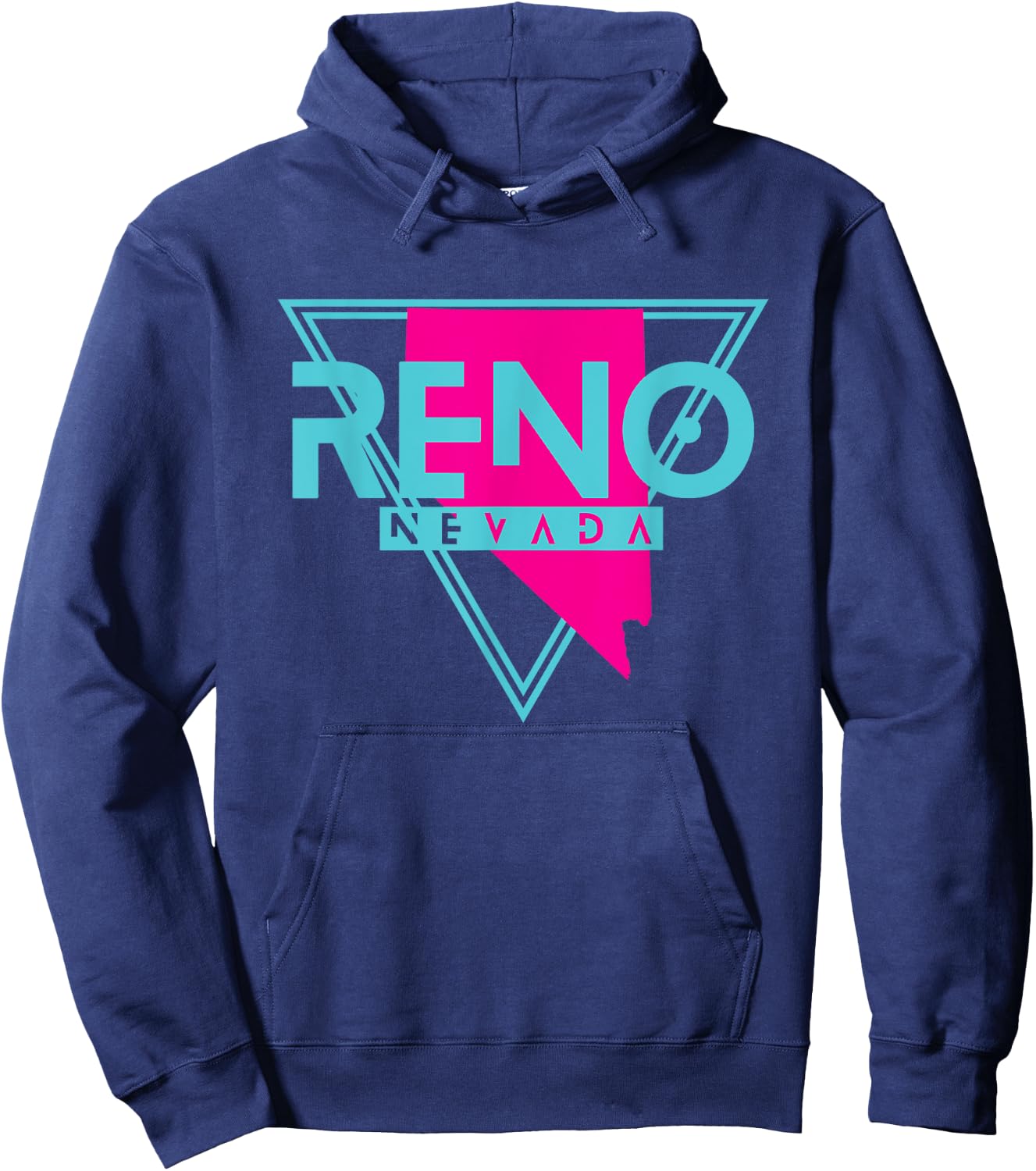Reno Nevada T Shirt Triangle NV Souvenirs Hoodie - Hoodie | Navy