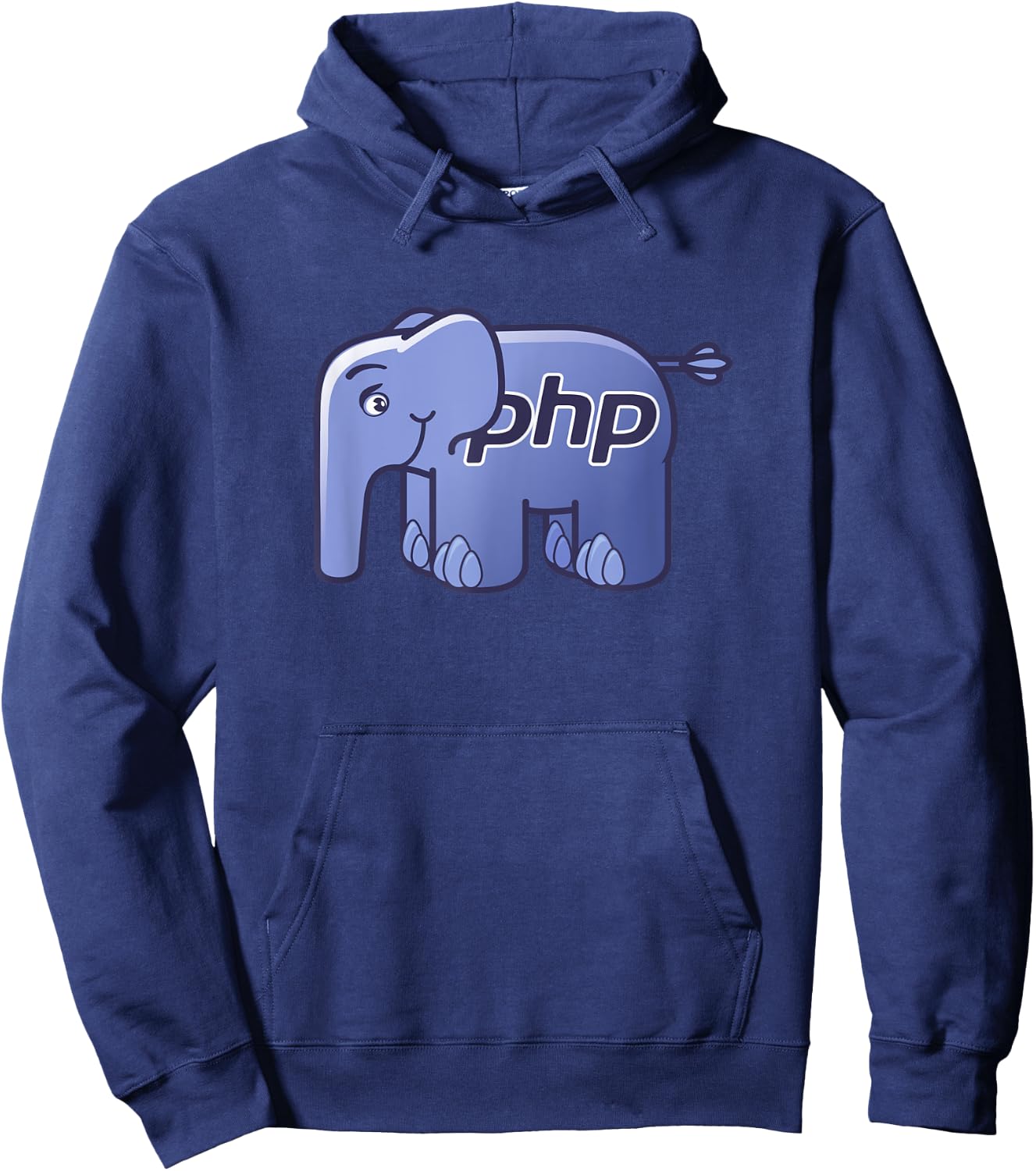 PHP Language Official ElePHPant Mascot Logo Hoodie - Hoodie | Navy