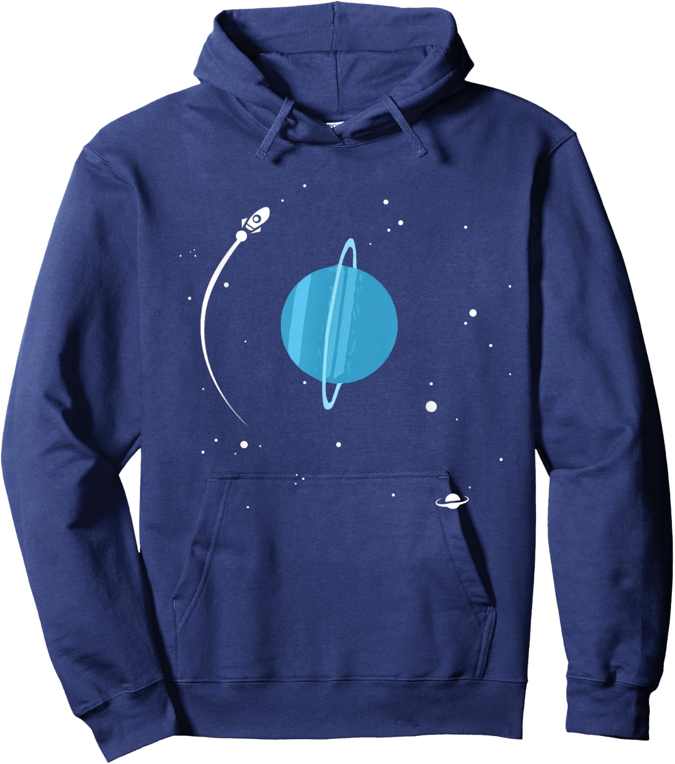 Planet Uranus Solar System Hoodie - Hoodie | Navy