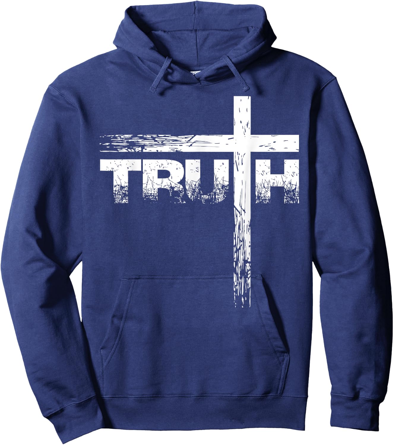 Christian Truth and Cross Christian Cross Shirt Hoodie - Hoodie | Navy