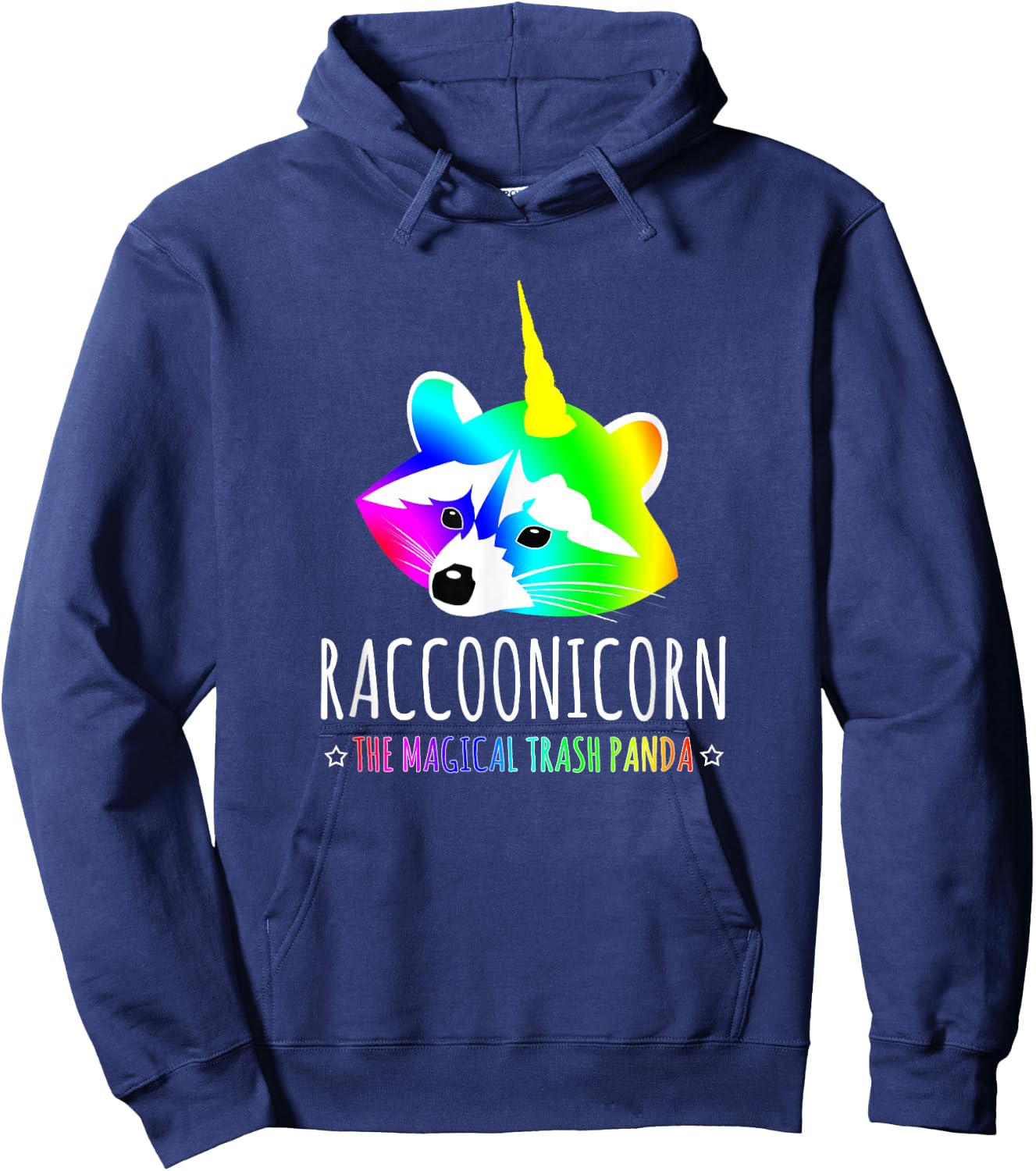 Raccoonicorn Shirt Funny Magical Trash Panda Hoodie - Hoodie | Navy