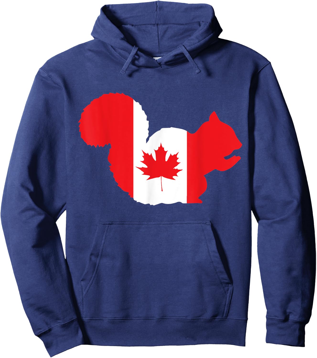 Proud Canadian Canada Squirrel Canada Day Hoodie - Hoodie | Navy