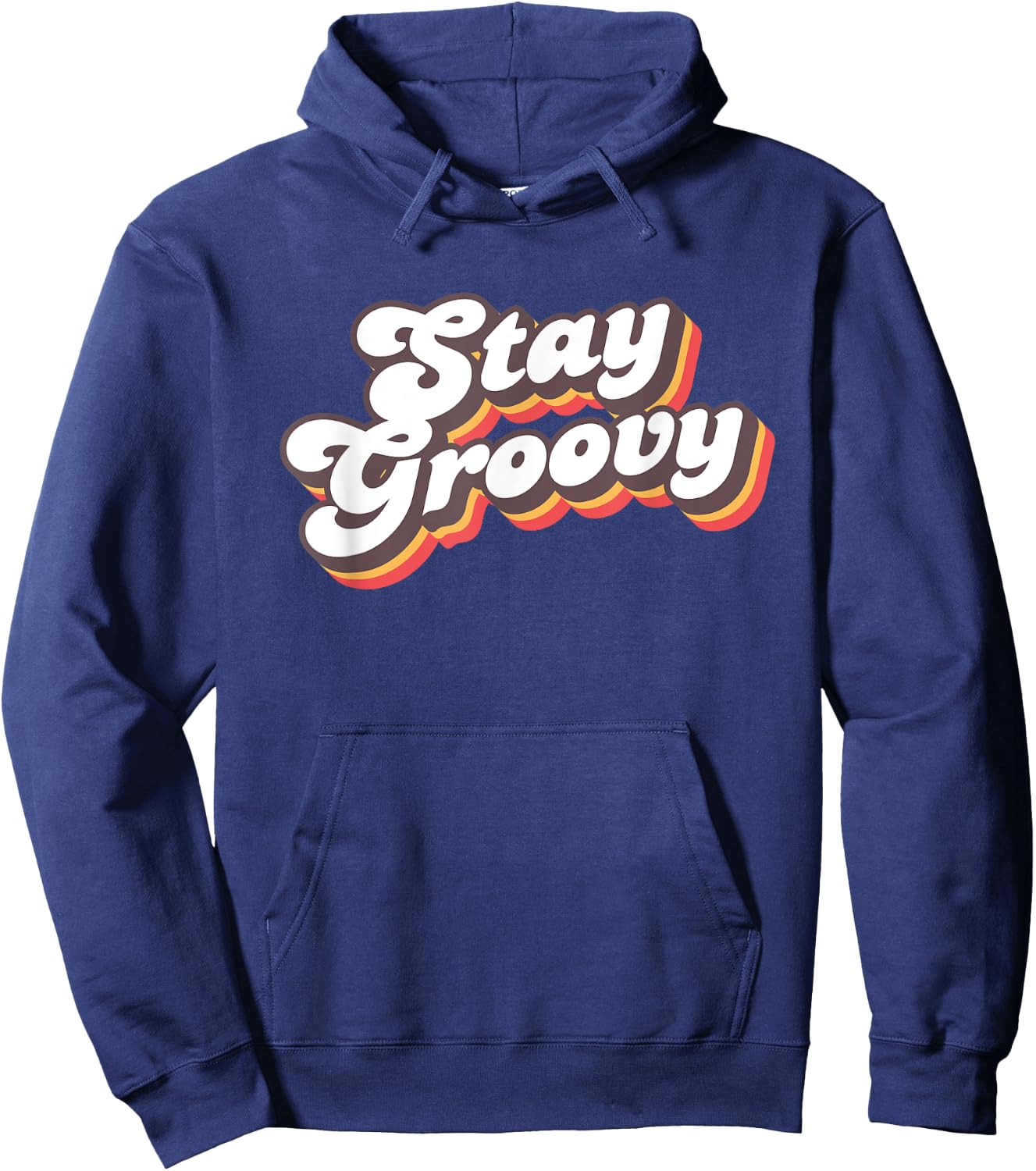 Stay Groovy Roller Disco Outfit 70s Costume Hoodie - Hoodie | Navy