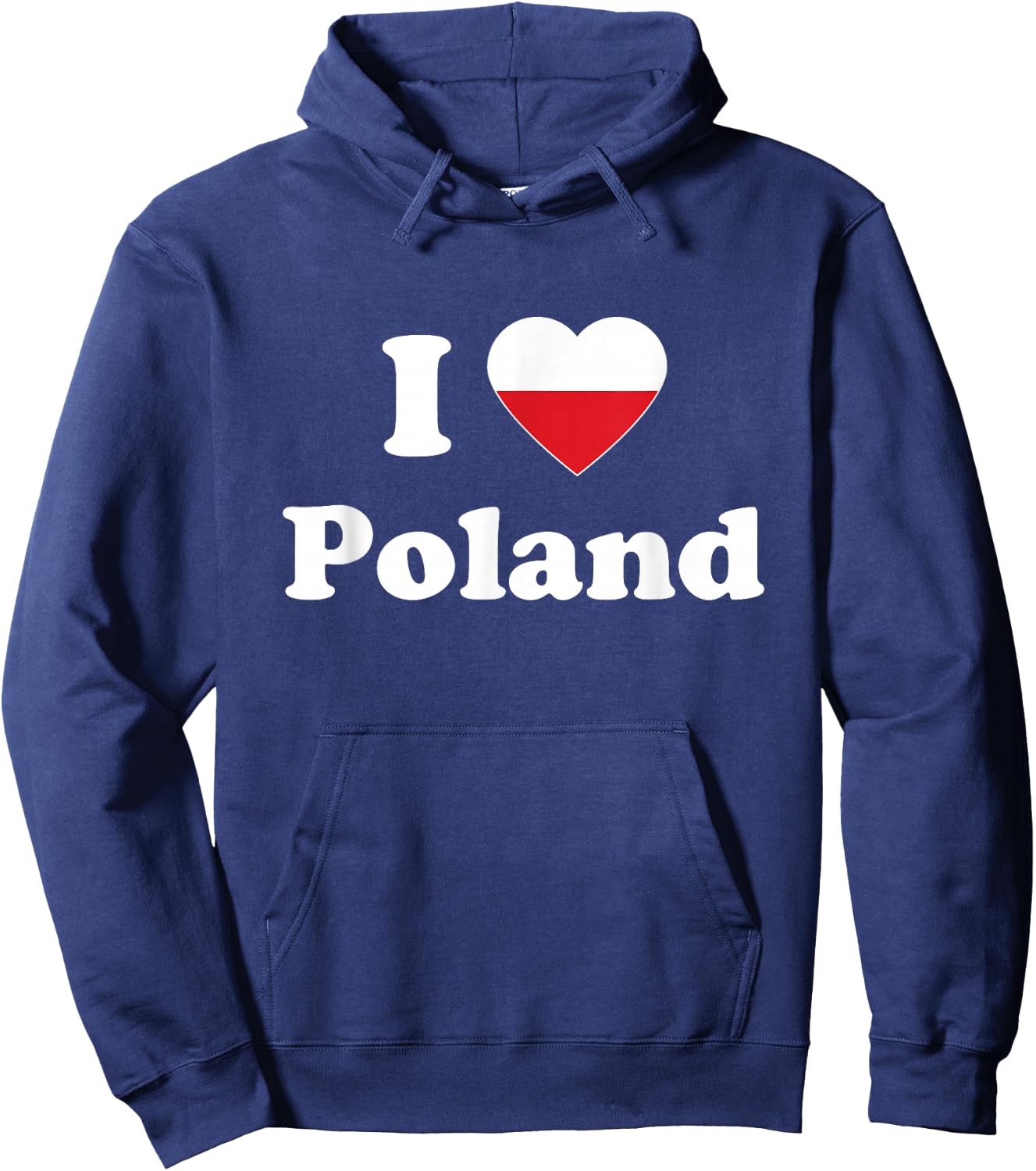 I Love Poland I Heart Poland Polish Hoodie - Hoodie | Navy