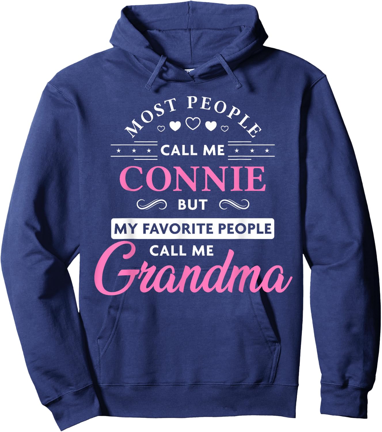 Connie Name Gift Personalized Grandma Hoodie - Hoodie | Navy