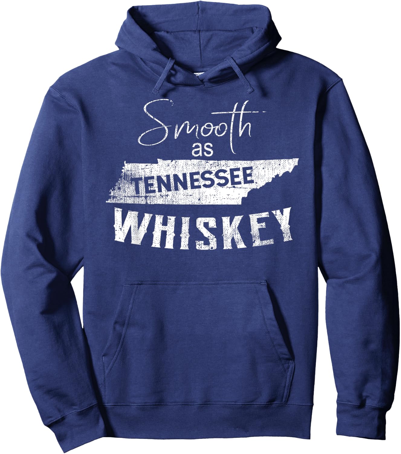 Smooth as Tennessee Home Whiskey State Vintage Hoodie - Hoodie | Navy