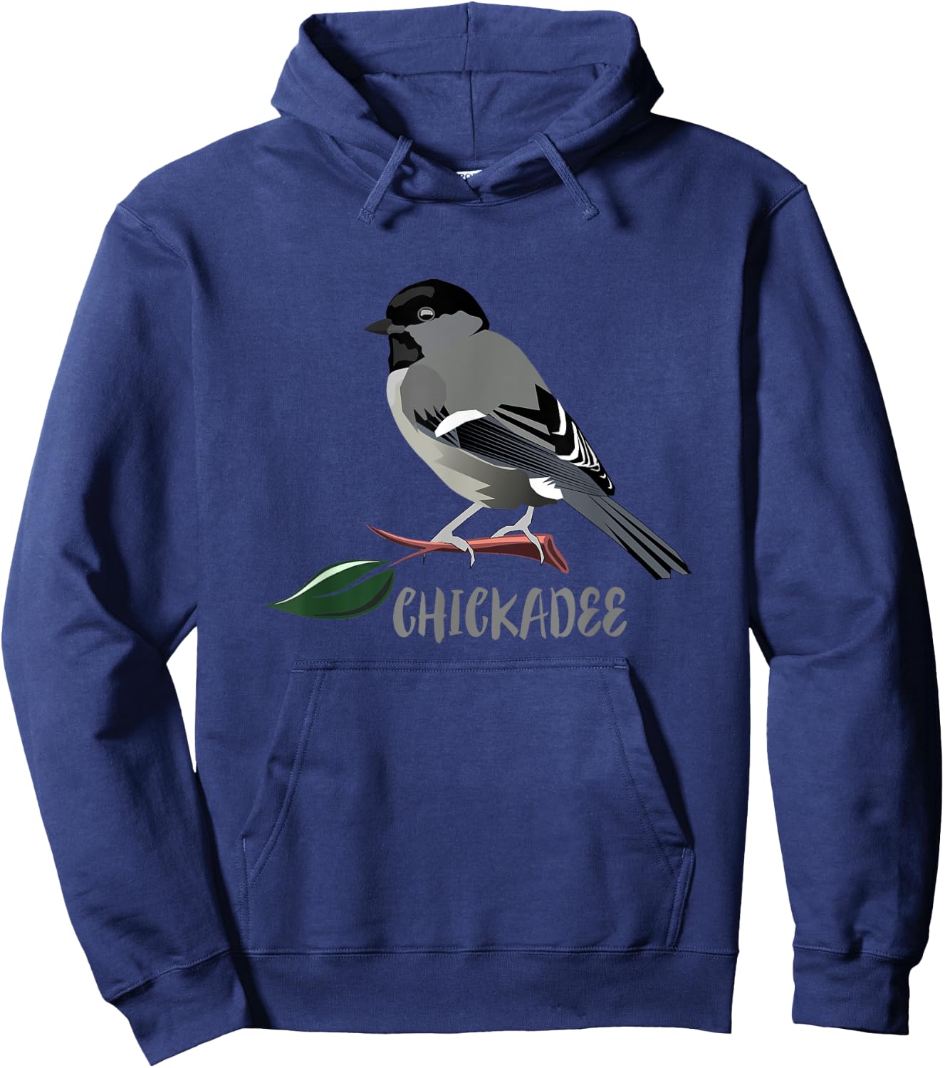Chickadee Bird Birding Nature Gift Hoodie - Hoodie | Navy
