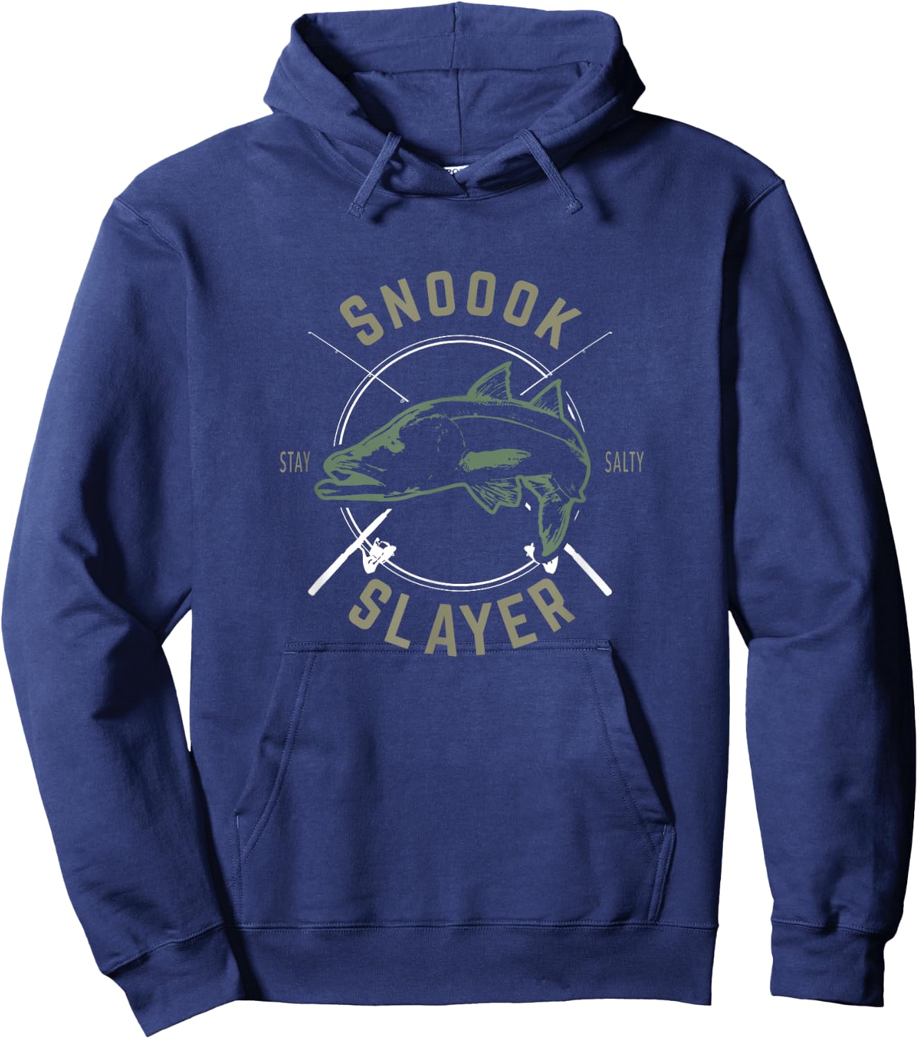 Snook Slayer Sty Salty Snook Fishing Lovers Hoodie - Hoodie | Navy