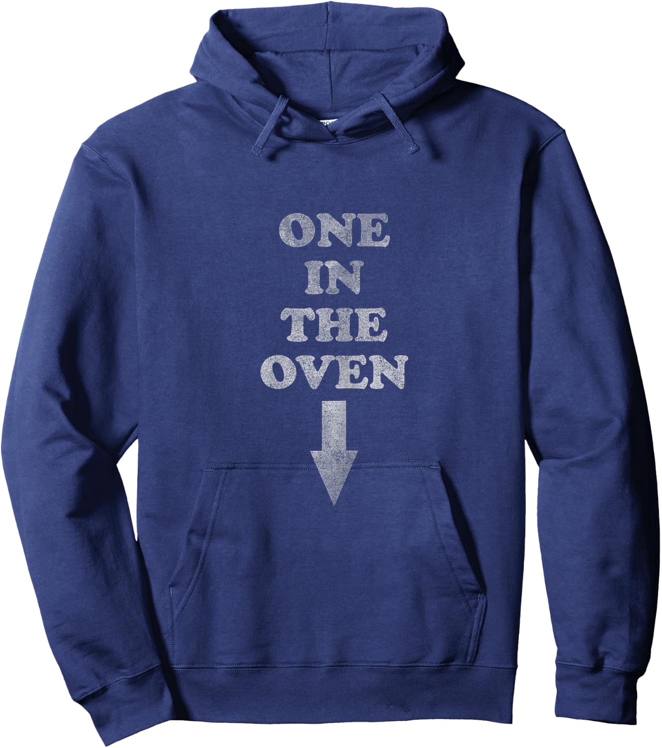 One in the Oven | Pregnancy Pregnant Expecting Hoodie - Hoodie | Navy