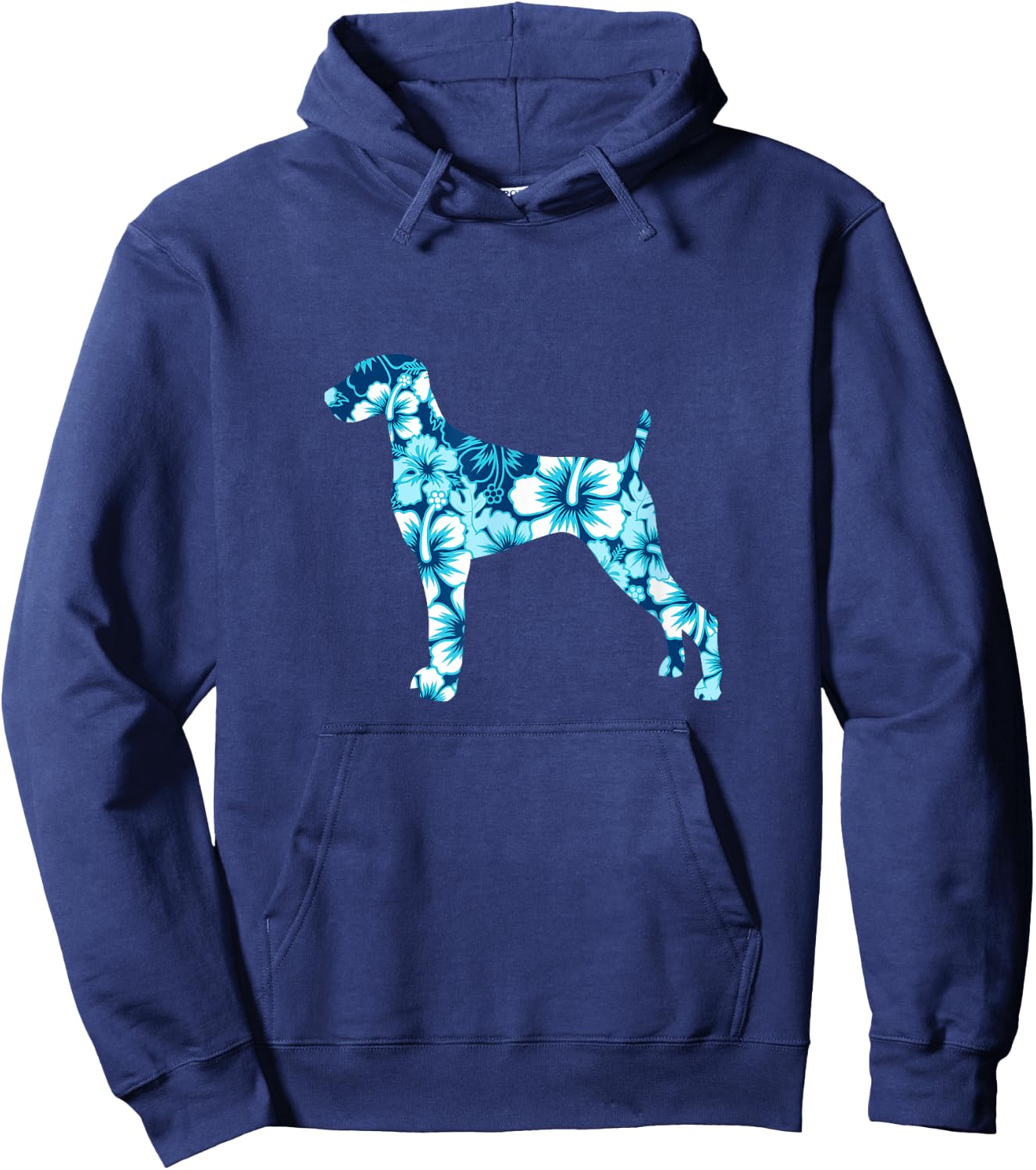 Weimaraner Aloha Hawaiian Dog Hoodie - Hoodie | Navy