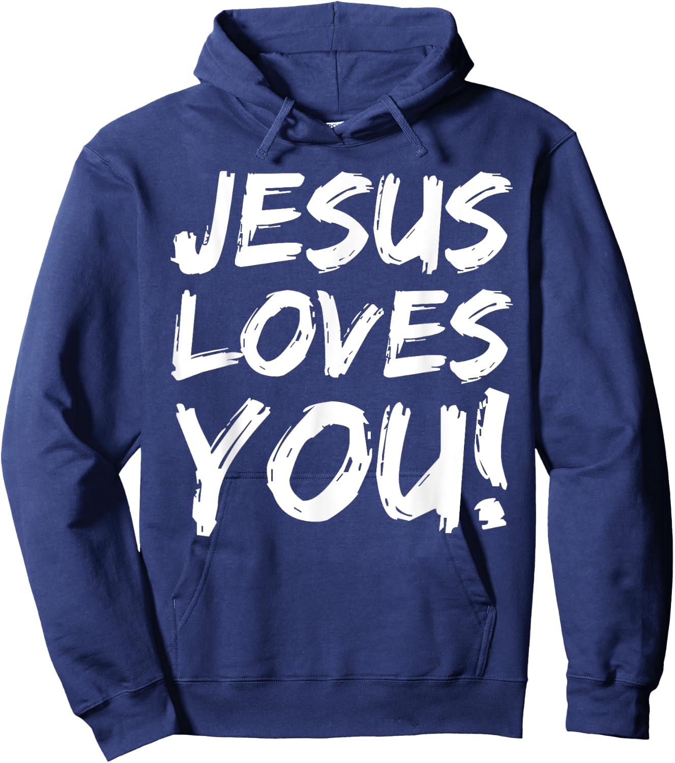 Christian Evangelism Gift Jesus Loves You! Hoodie - Hoodie | Navy
