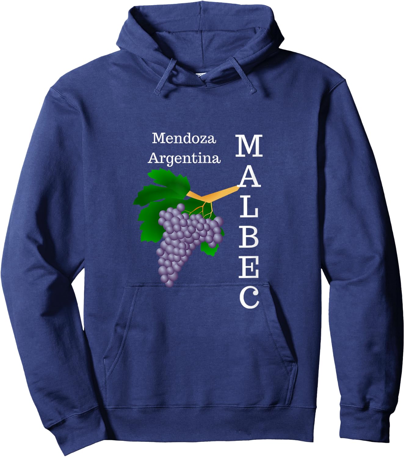 Malbec Wine Lover Mendoza Argentina Hoodie - Hoodie | Navy