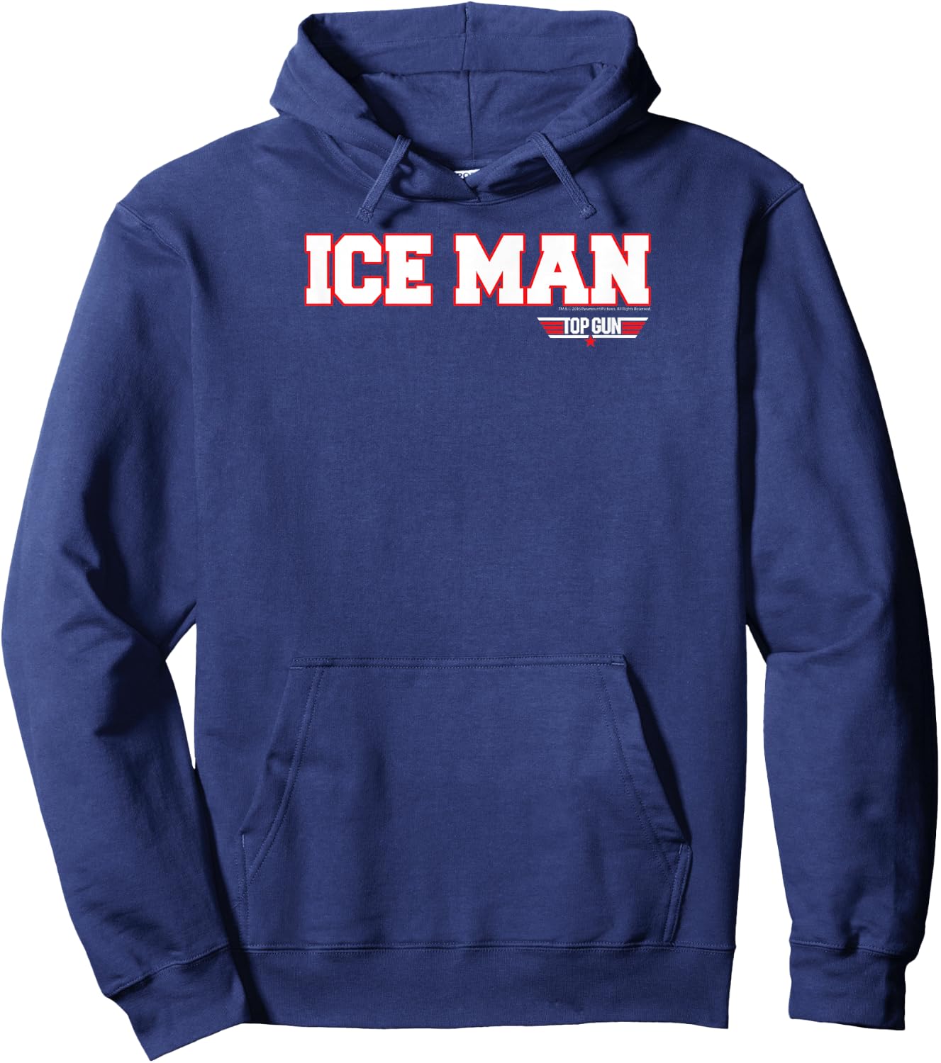 Top Gun Ice Man Name and Graphic Action Movie Hoodie - Hoodie | Navy