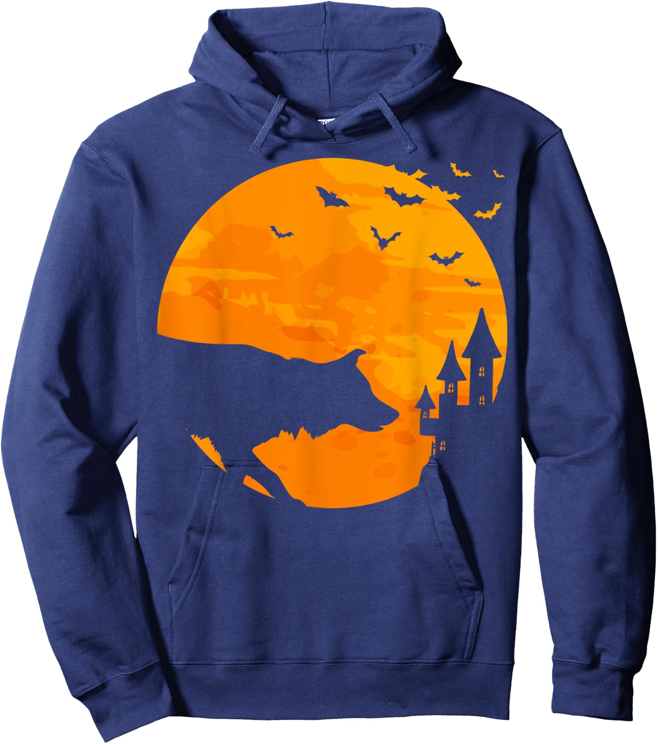 Border Collie Scary Halloween T Shirt Hoodie - Hoodie | Navy