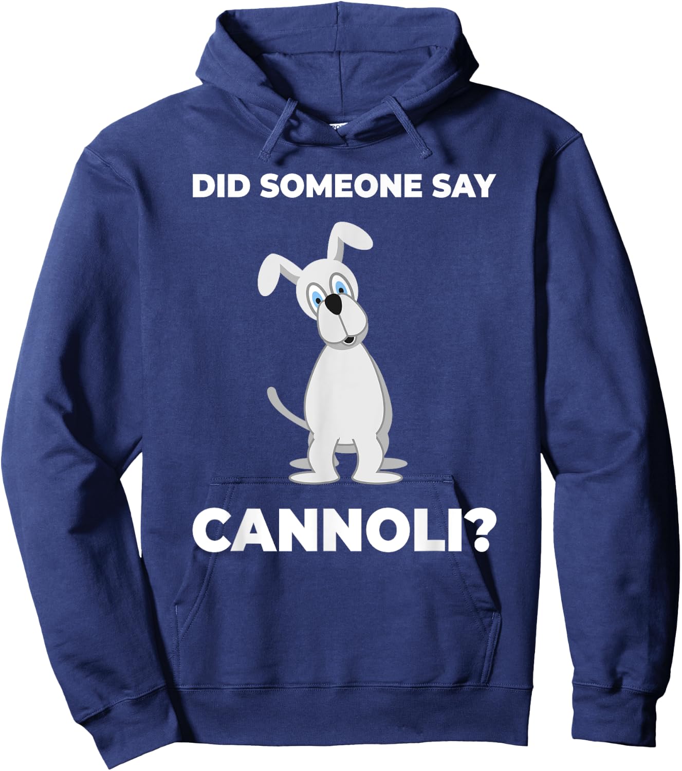 Funny Sicilian Italian Cannoli Dog Hoodie - Hoodie | Navy