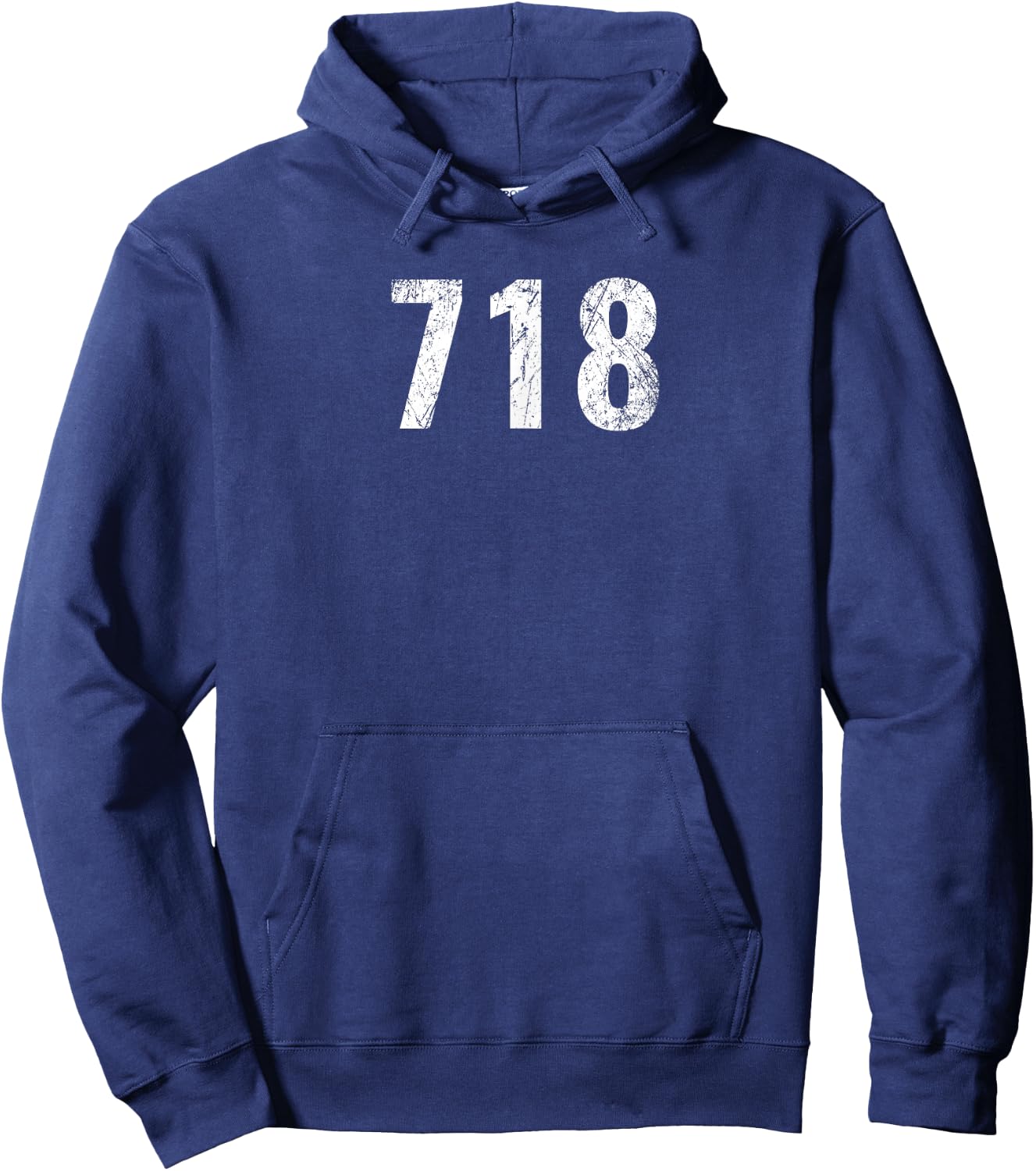 718 - Area Code T shirt New York City Hoodie - Hoodie | Navy