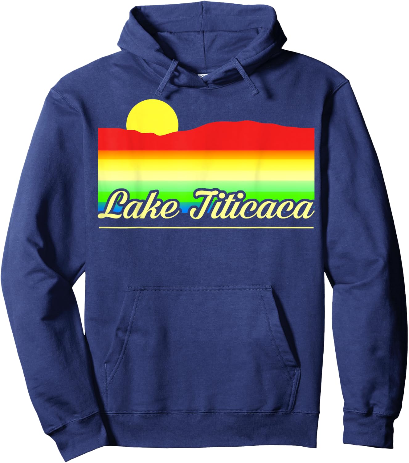 Lake Titicaca Funny Hoodie - Hoodie | Navy