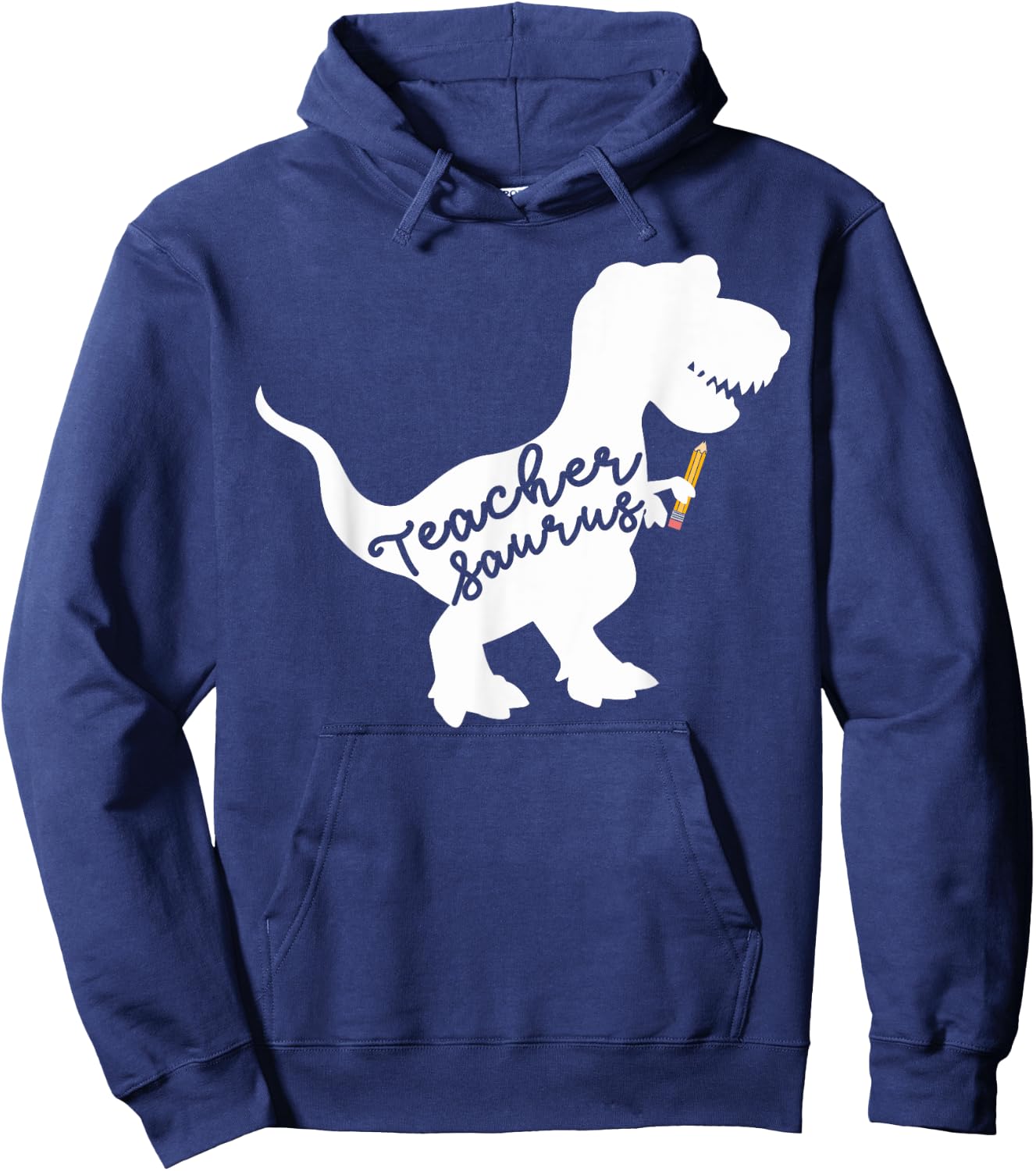 Teacher Saurus T Shirt Hoodie - Hoodie | Navy