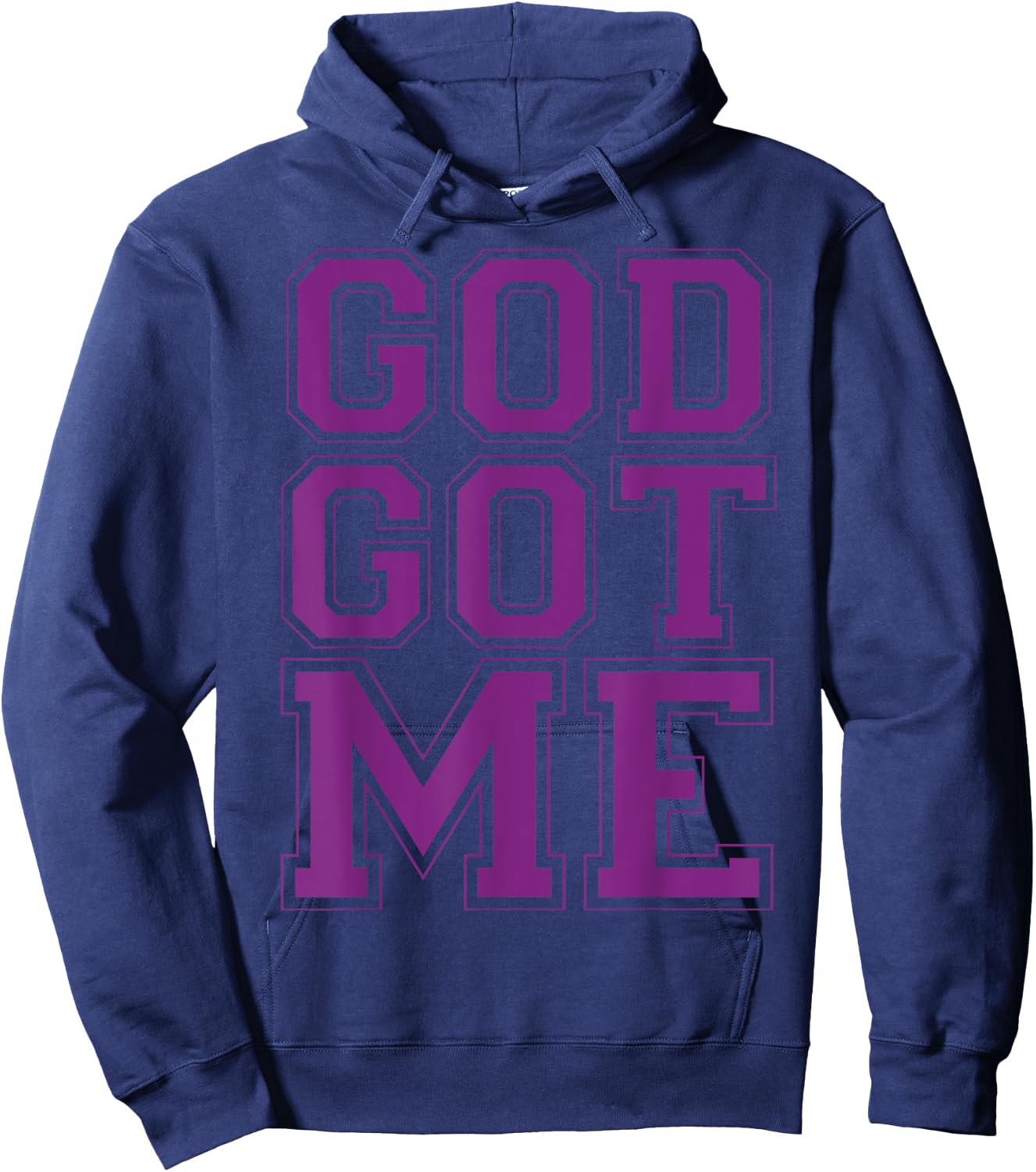 Christian T Shirts God Got Me (Purple) Hoodie - Hoodie | Navy