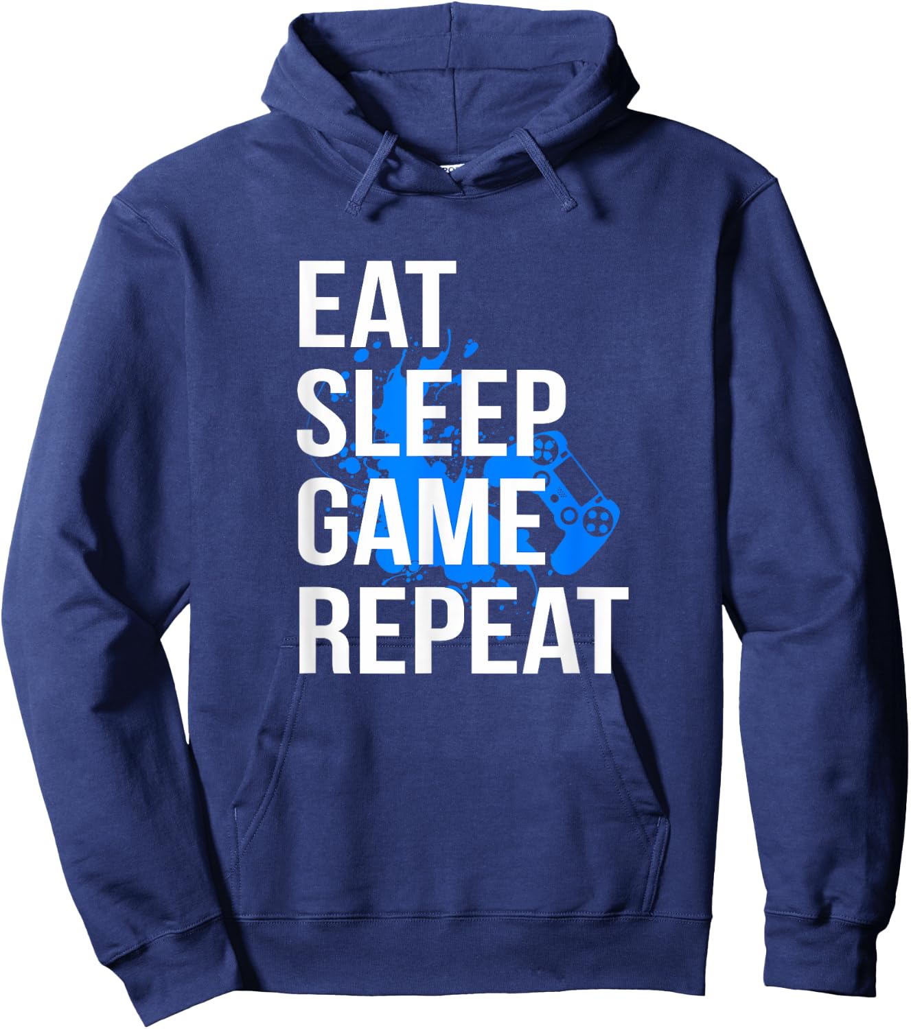 Gamer Eat Sleep Game Repeat Men Women Kids Hoodie - Hoodie | Navy