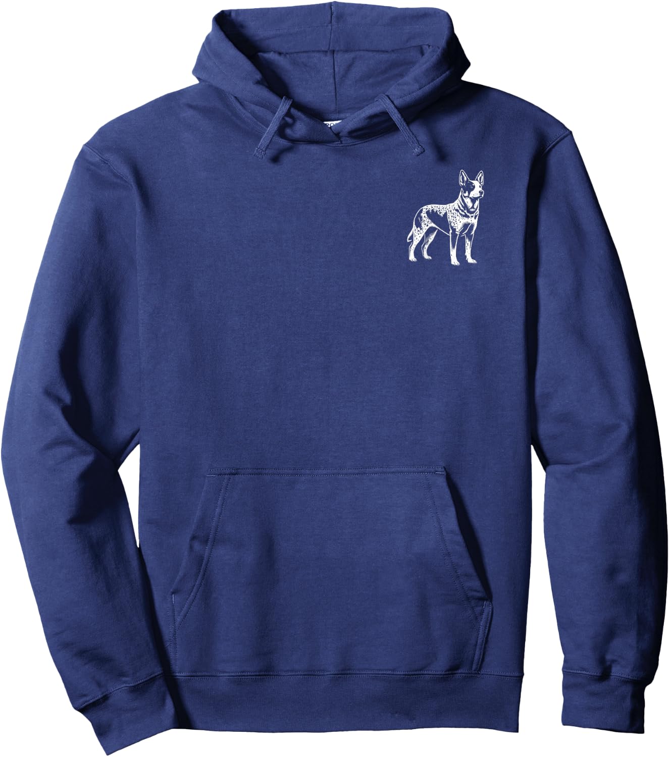 Dog Dad Mom Lover - Monochromatic Texas Heeler Hoodie - Hoodie | Navy