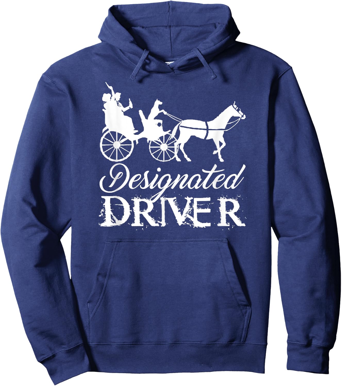 "Designated Driver" Beer & Dog Lover Drinking Hoodie - Hoodie | Navy