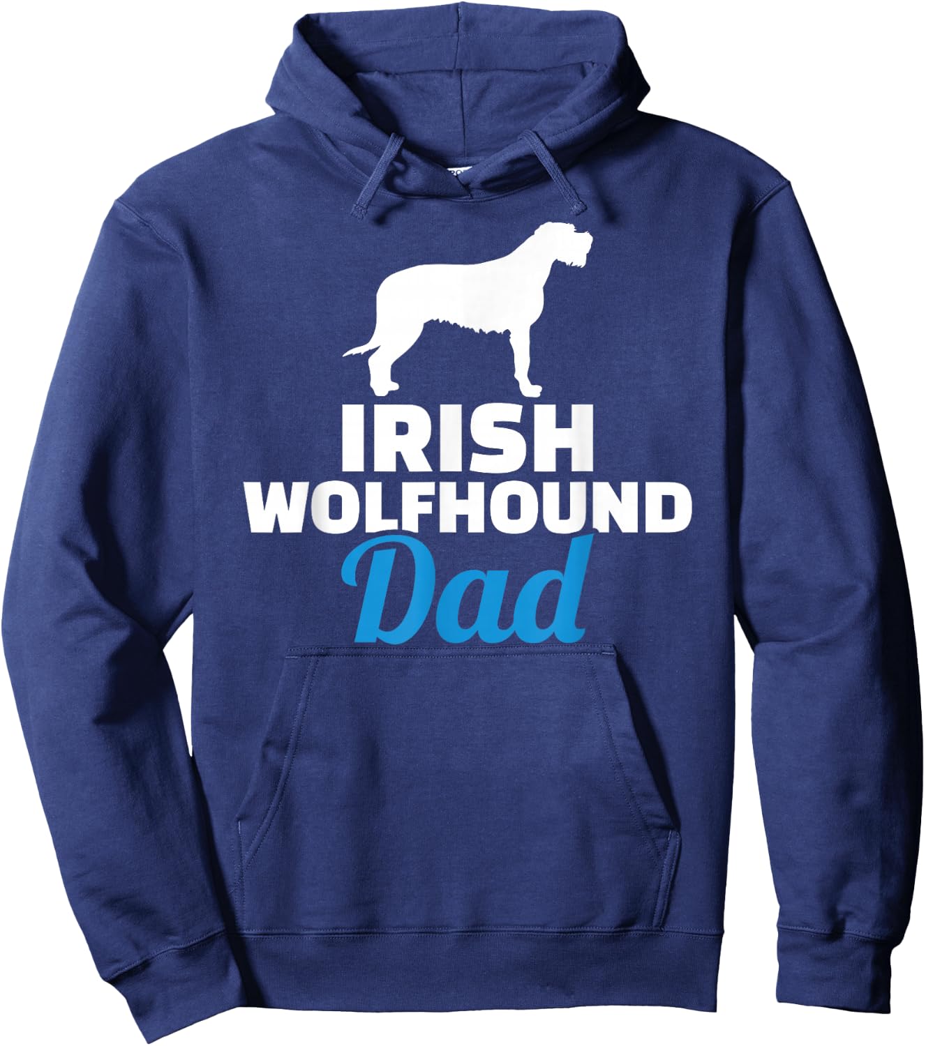 Irish Wolfhound dad Hoodie - Hoodie | Navy