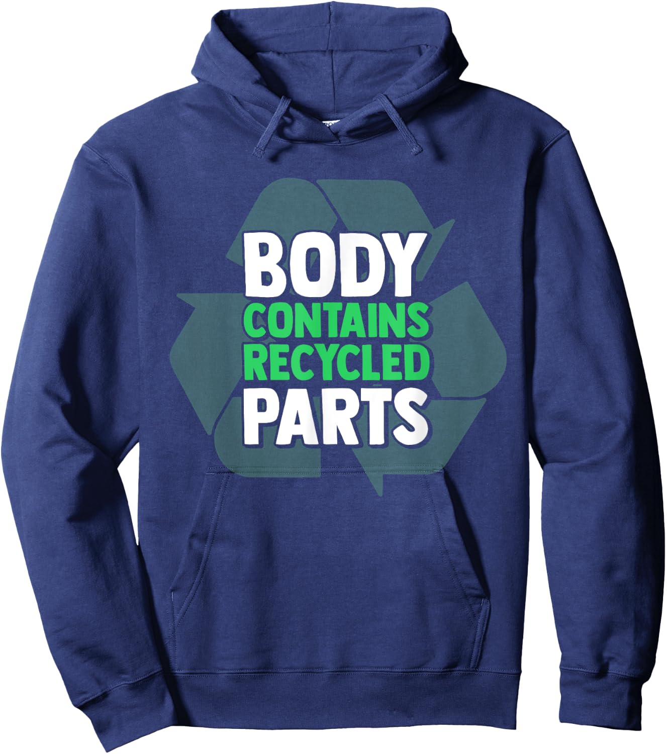 Body Contains Recycled Parts Hoodie - Hoodie | Navy