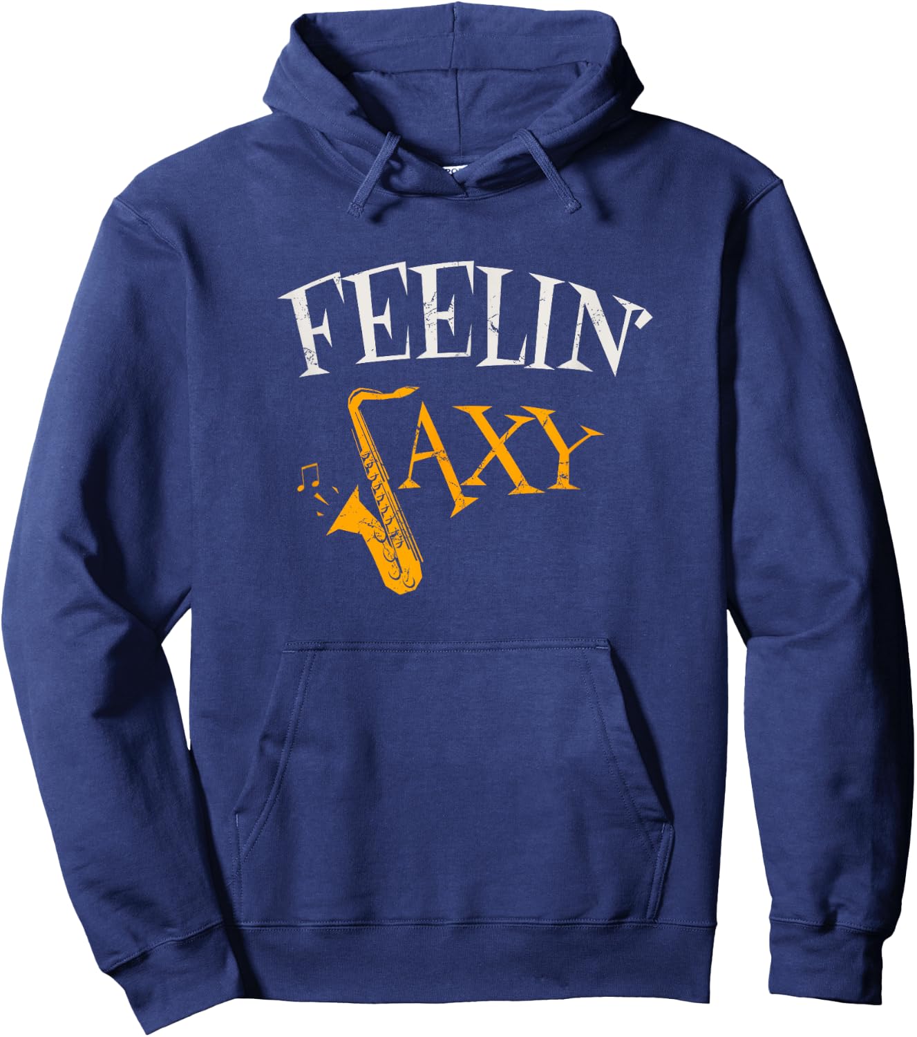 Feelin' Saxy Funny Hoodie - Hoodie | Navy