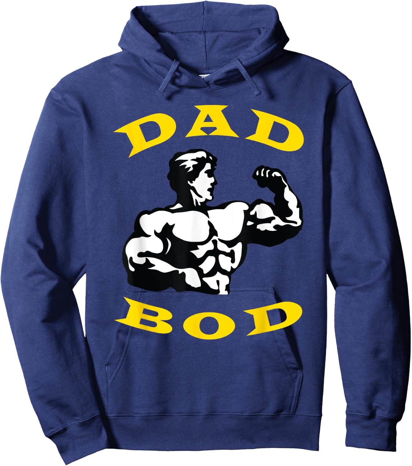Fathers Day Shirt | Dad Bod | Funny Gym Shirts Hoodie - Hoodie | Navy