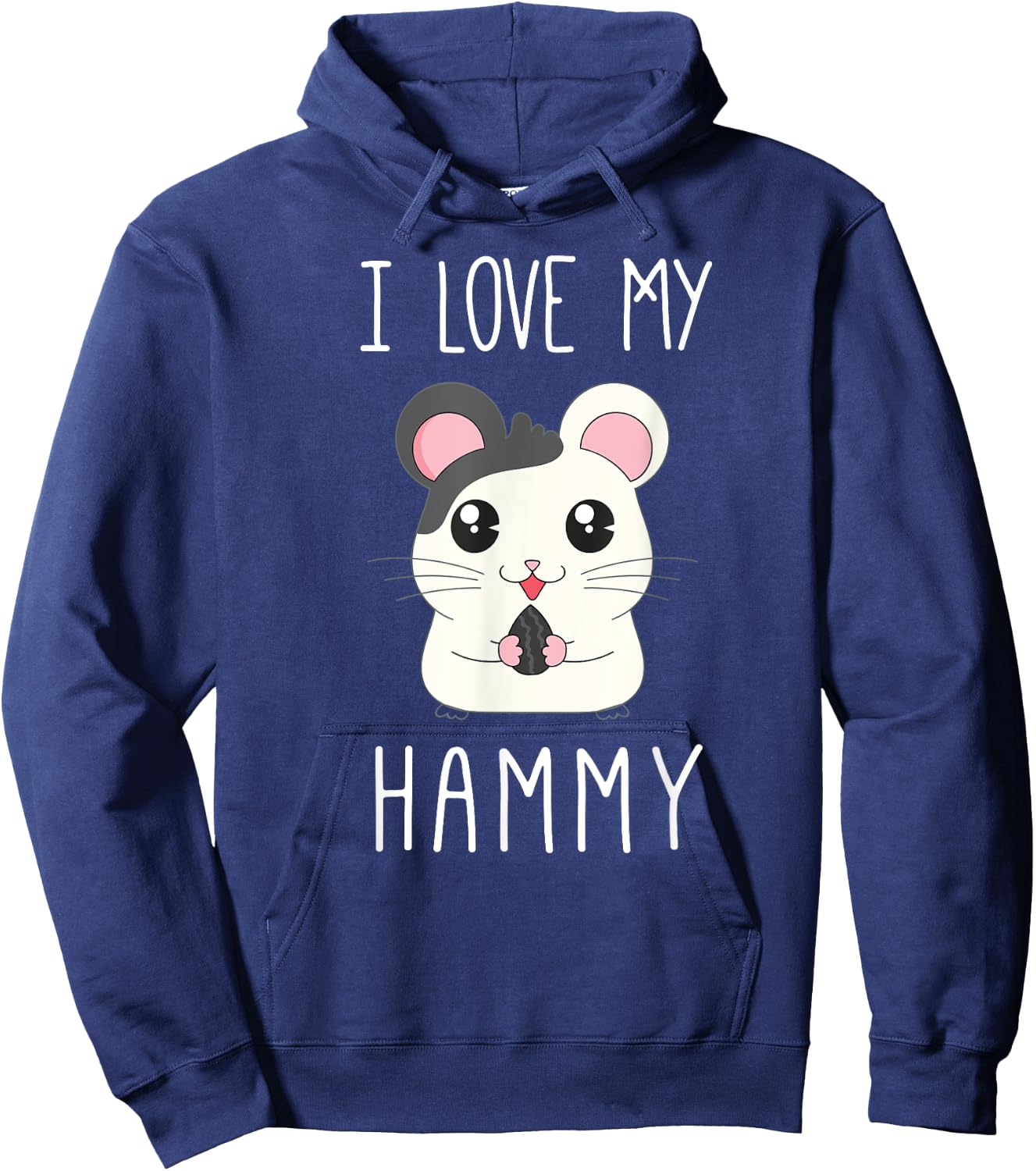 I Love My Hammy T Shirt for Hamster Lovers Hoodie - Hoodie | Navy