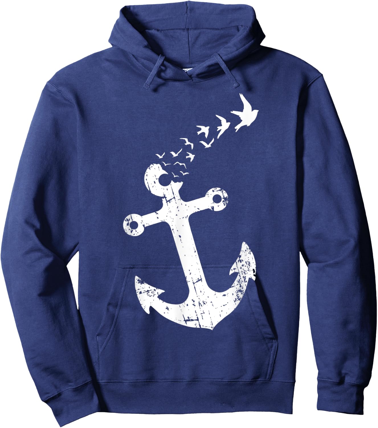 Free Indeed - Novelty Anchor Hoodie - Hoodie | Navy