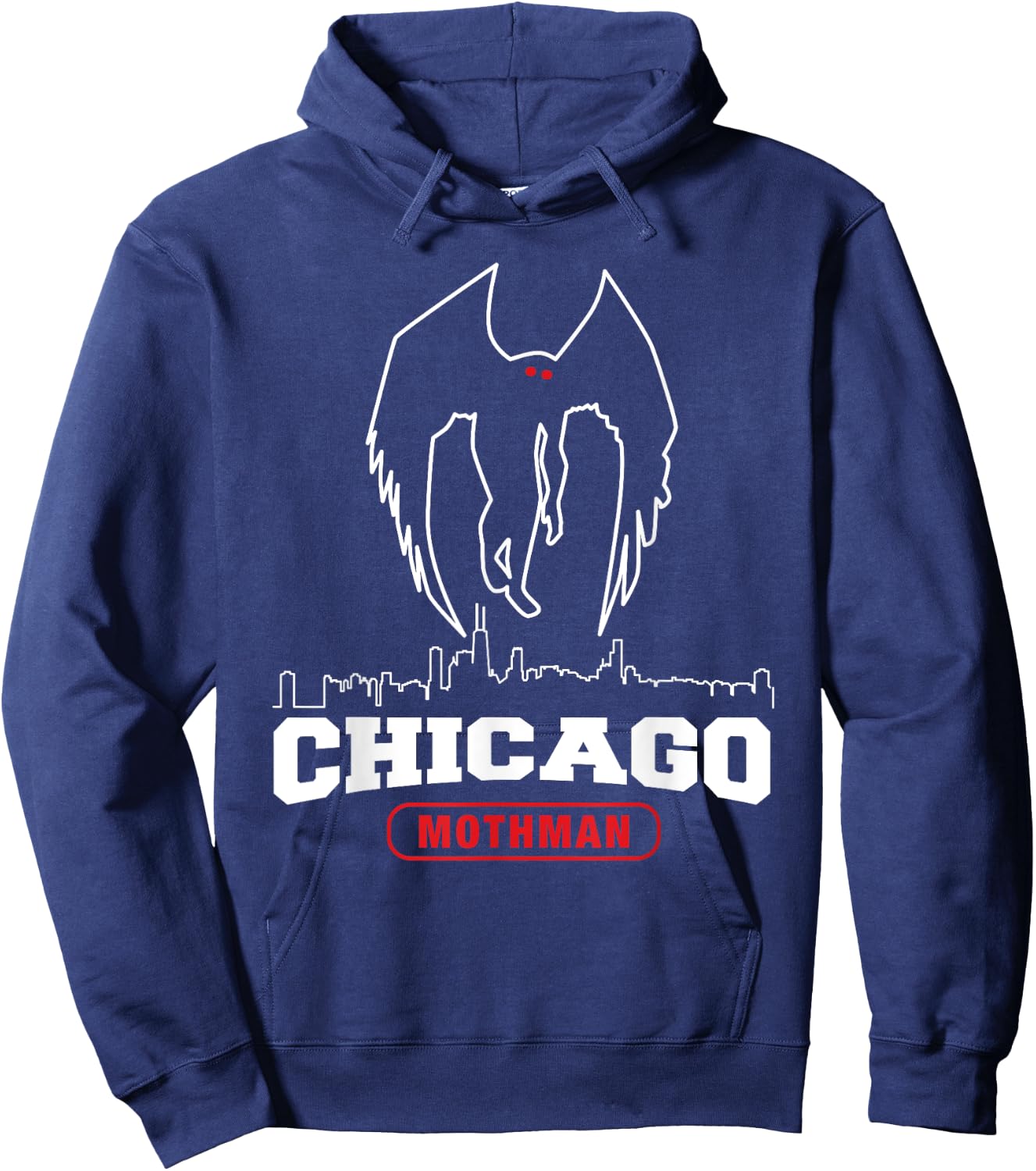 Mothman Shirt for Chicago Monster Fans Hoodie - Hoodie | Navy