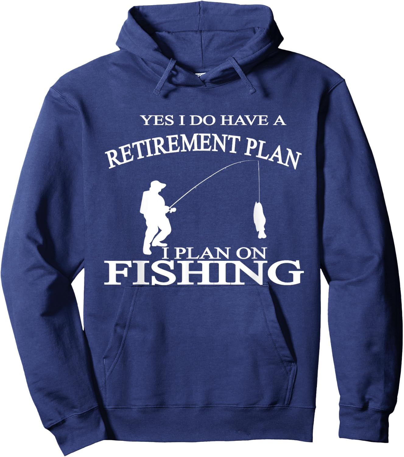 Retirement Funny Fishing Retired Fisherman Hoodie - Hoodie | Navy