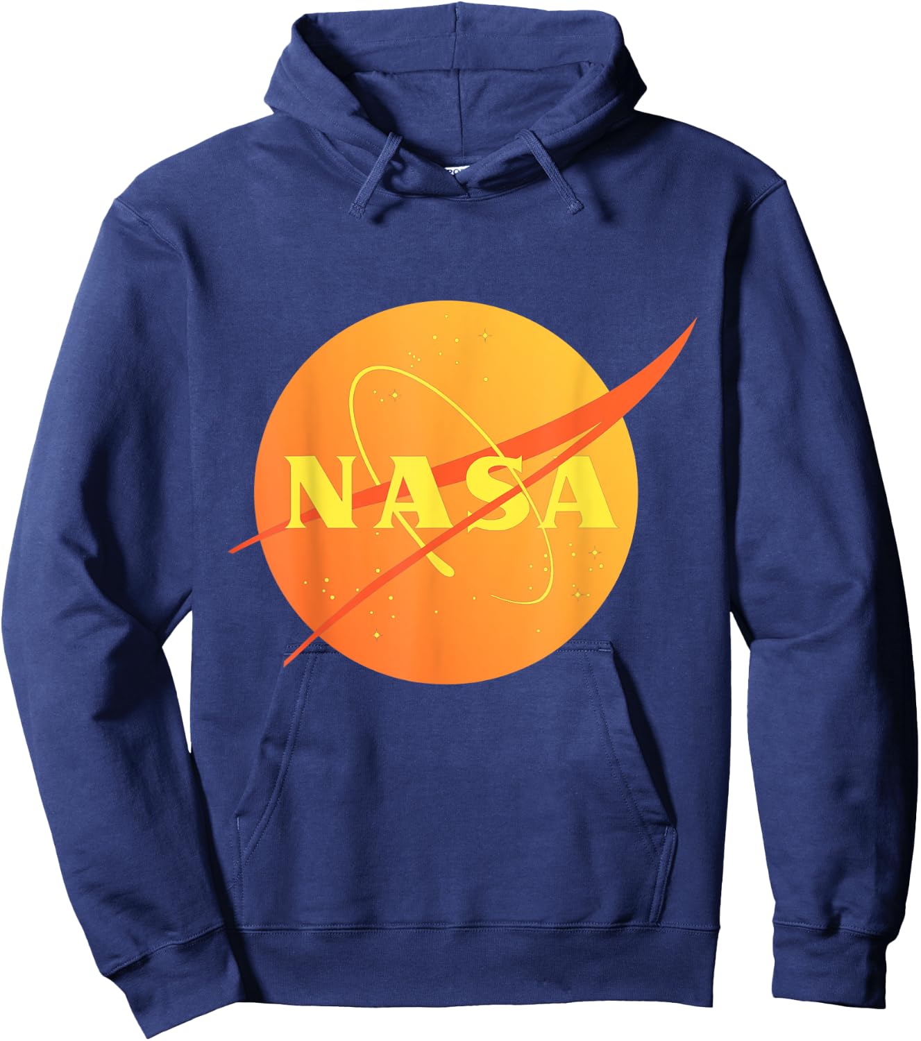 Official NASA Logo - Orange Mars Hoodie - Hoodie | Navy