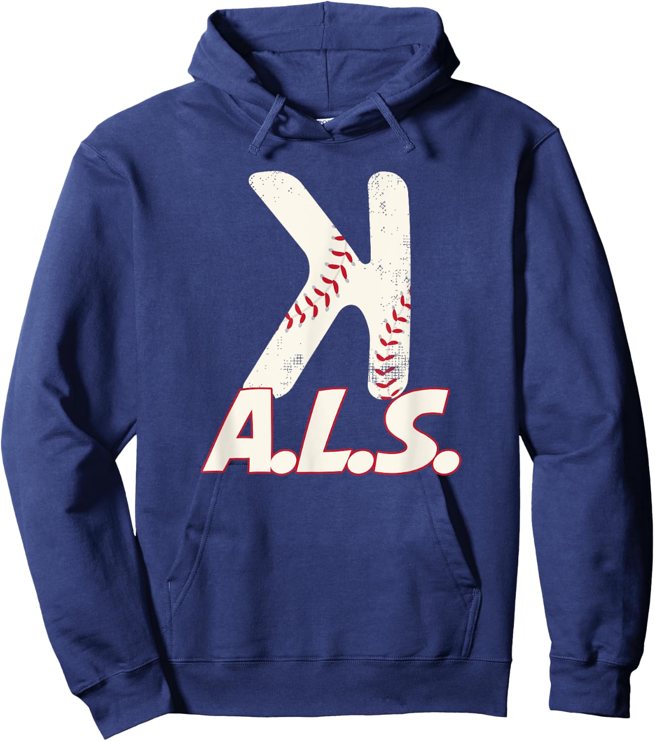 StriKe Out ALS Trendy Baseball Shirt To Support Hoodie - Hoodie | Navy